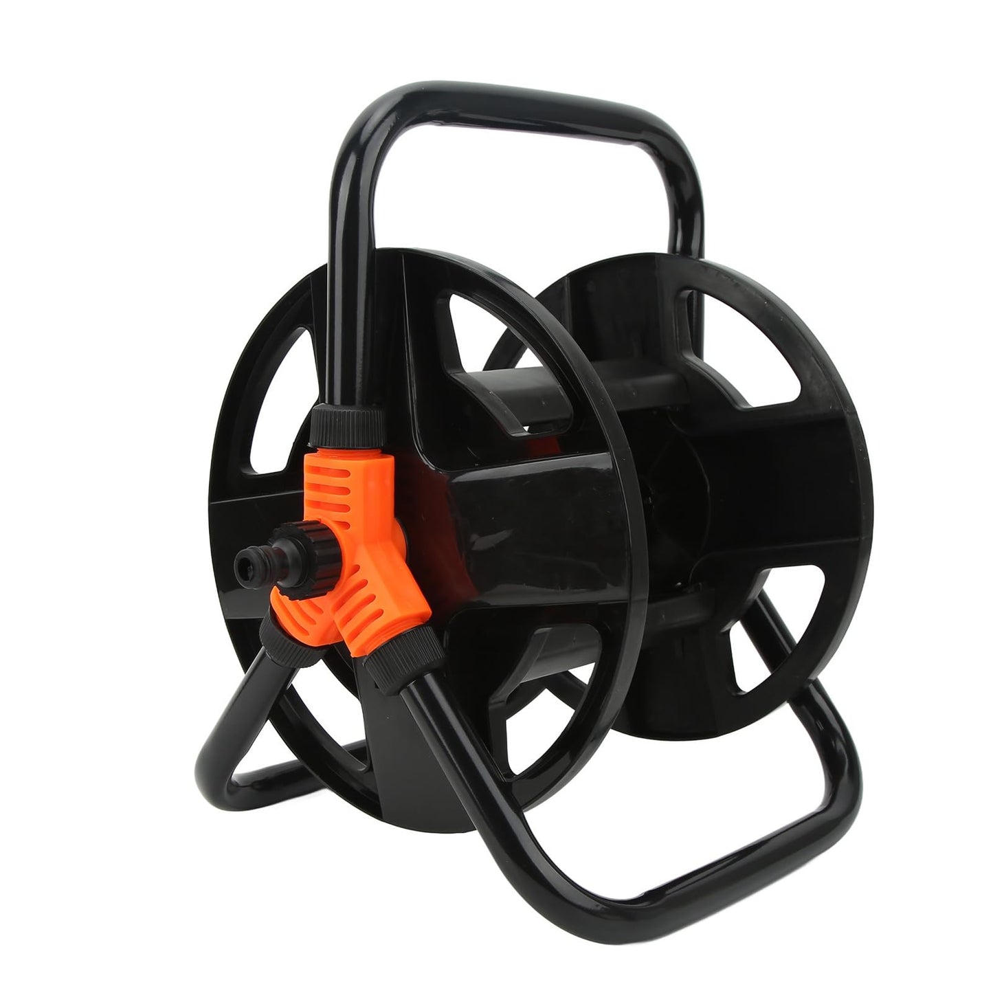 HURRISE ABS Hose Reel with Single Arm, Wall-Mounted Garden Hose Storage Rack for Car Washing & Watering