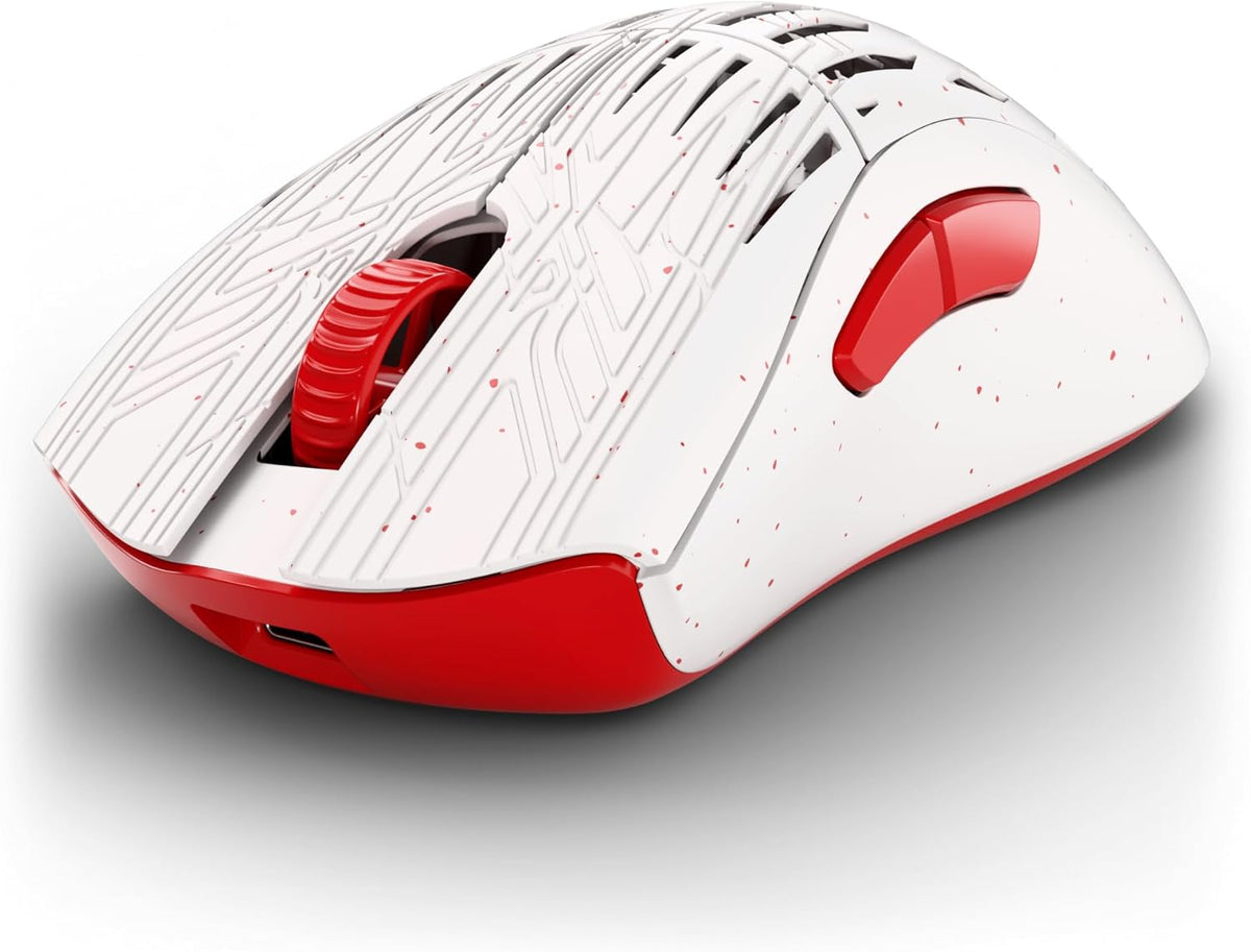 PWNAGE Stormbreaker Carbon Fiber MAX CF Wireless Gaming Mouse 8kHz - 45grams Ultralight Esports Pro Gamer Flawless Professional PAW3950 Optical Sensor 36k DPI - 8000Hz - Large Ergo -Frost Fire