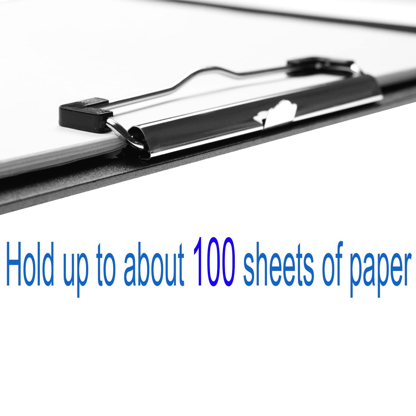 Acocony 11x17 Clipboard Three Clip Super Tough Extra Large Clipboard PP Plastic Not Fragile 11 x 17 Clipping Board Black Pack of 1