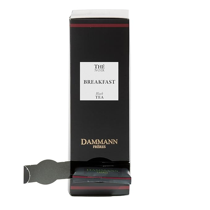 Dammann Freres Loose Leaf, Breakfast Blend Premium Gourmet French Black Tea, 24 Count (Single Pack)