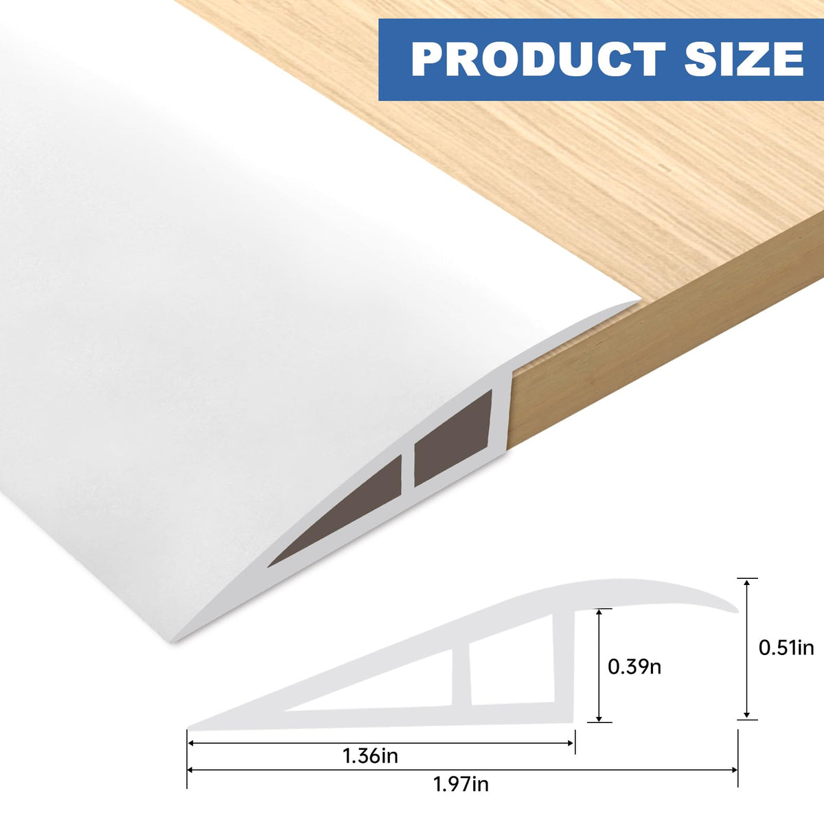 Vinyl Door Threshold Flooring Transition Strip Self Adhesive Carpet Edging Strip for Laminate Doorway Edge Threshold from 1