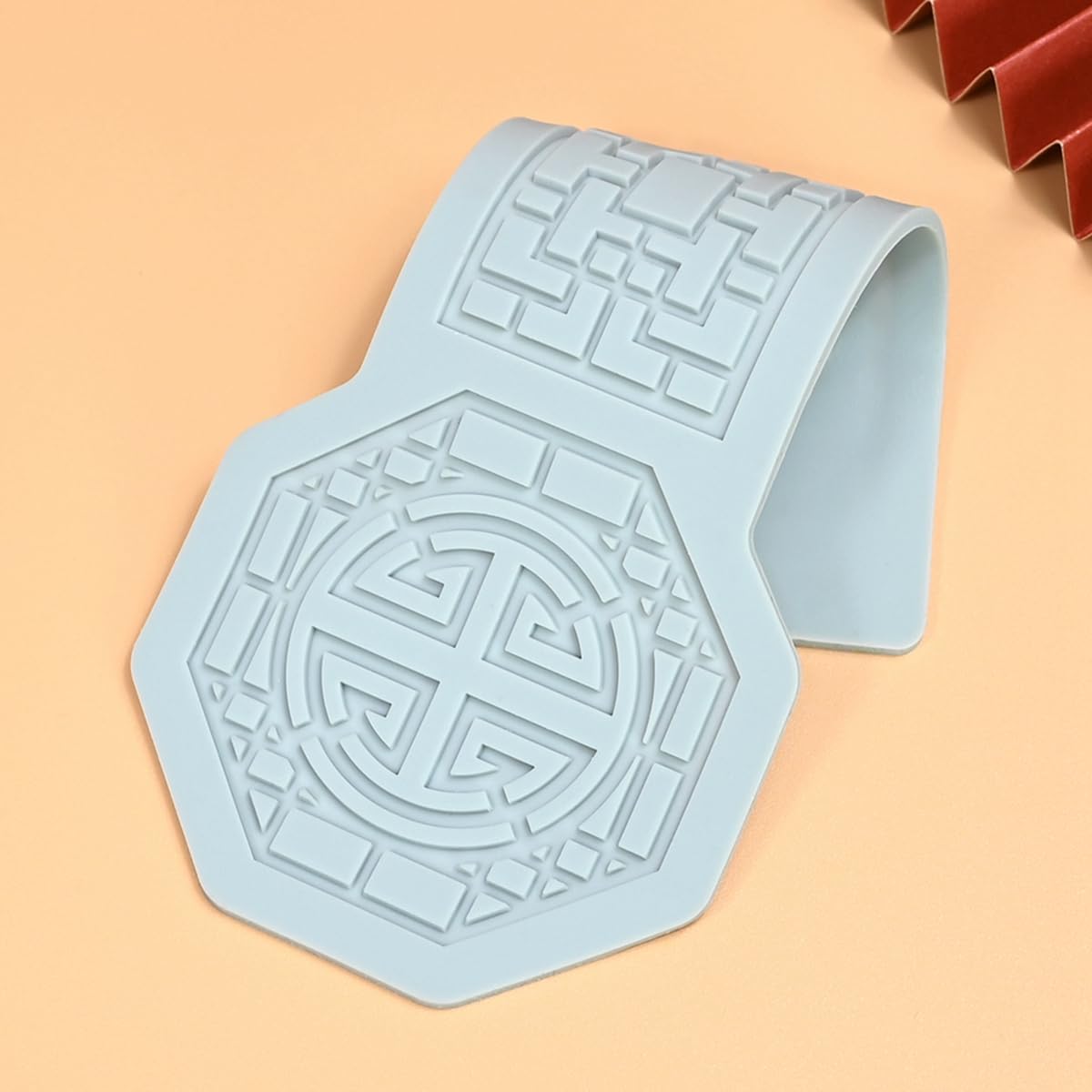 mostsom Pane Shape Chinese Style Pattern Lace Mold Silicone Mold DIY Sugarcraft Cake Decorating Tool Chocolate Fondant Lace Mat (B_ Pane)