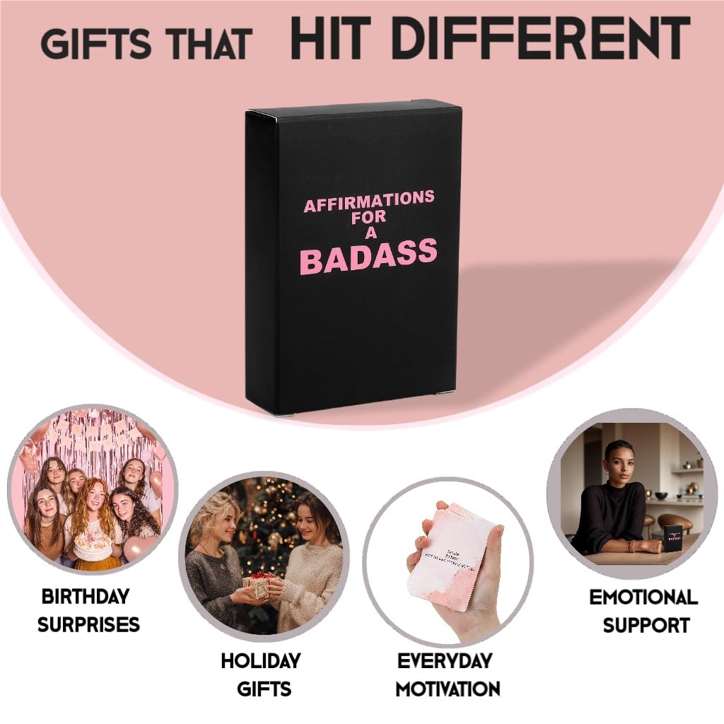 shoprotik Badass Affirmation Cards - Daily Motivational and Inspirational Cards for Women