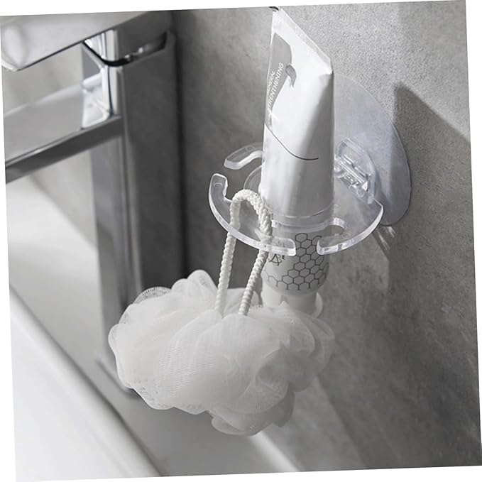5pcs Toothbrush Storage Rack Wall Mounted Bathroom Holder with Stable Adhesive for Toothpaste and Dental Care Organization