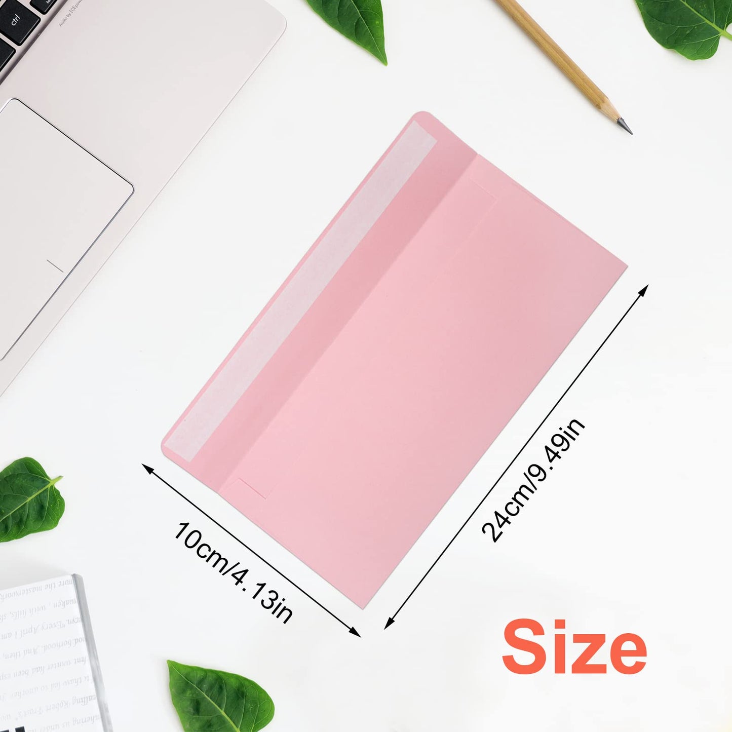 200 PCS Colorful Envelopes, #10 Business Mailing Envelopes Self Seal Square Flap for Letter, Invitations, Office, Size 4 1/8 X 9 ½ Inch