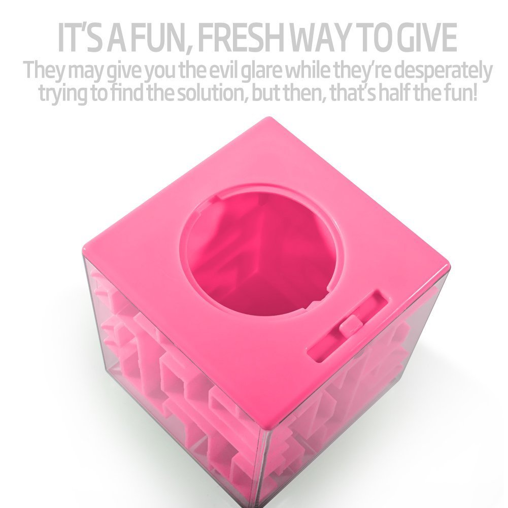 4-Pack Trekbest Money Maze Puzzle Boxes - Fun and Educational Brain Teasers for Kids and Adults for Holidays, Birthdays