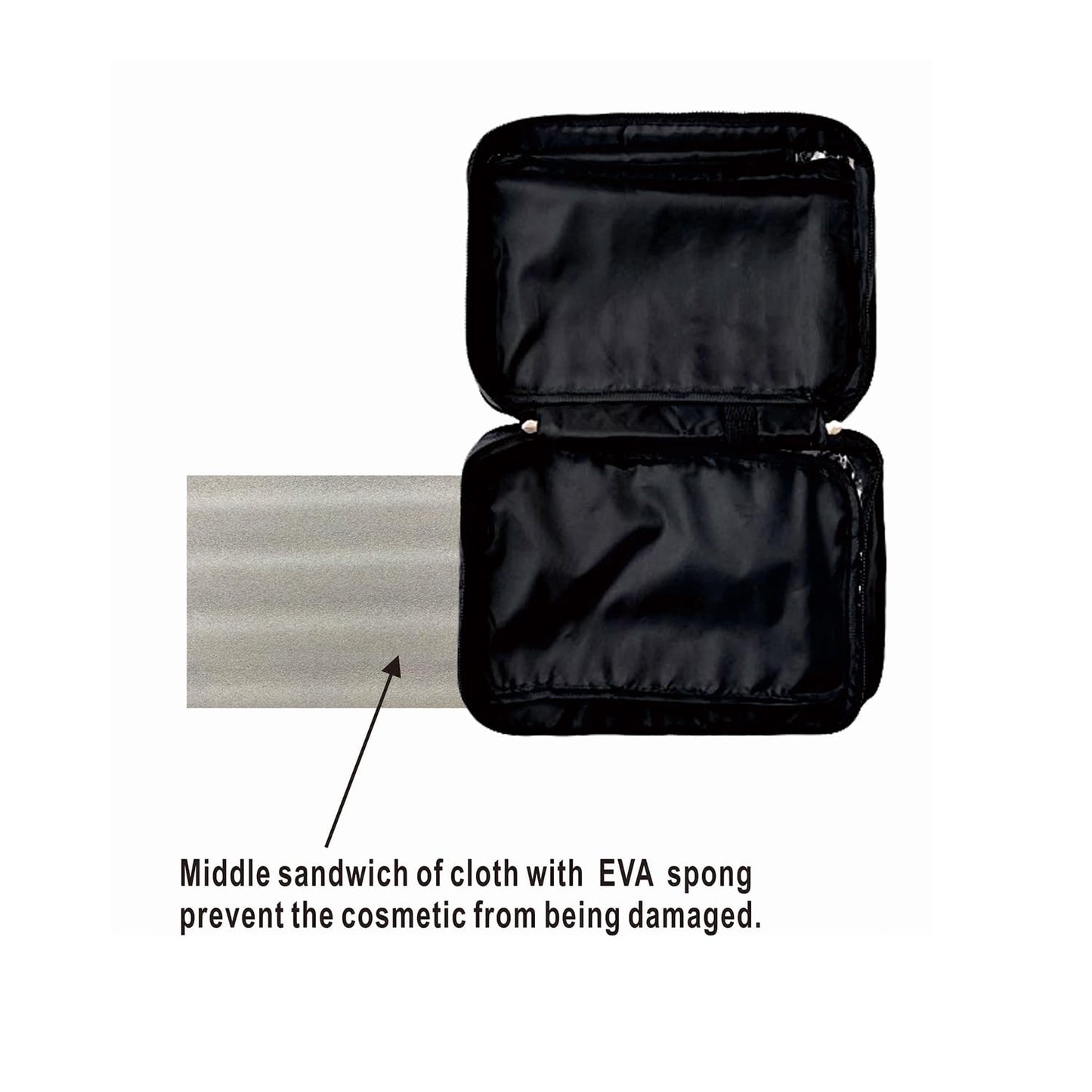 Shonpy All-Purpose Household Travel Organizer Accessory Toiletry Cosmetics Makeup Hanging Shaving kit Bag-Black