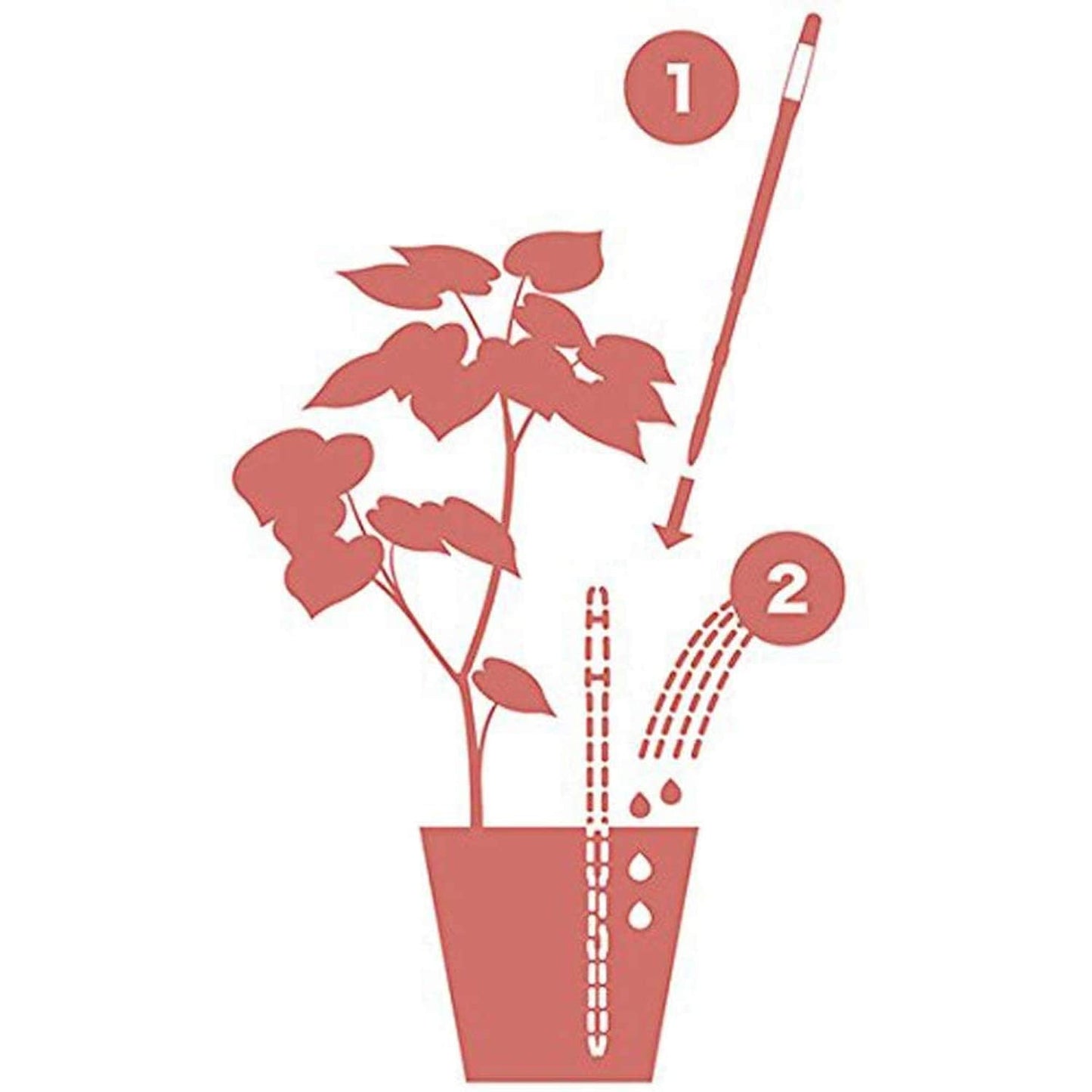 IPPINKA Sustee Aquameter, Set of 4, Plant Soil Moisture Sensor (Green, Medium)