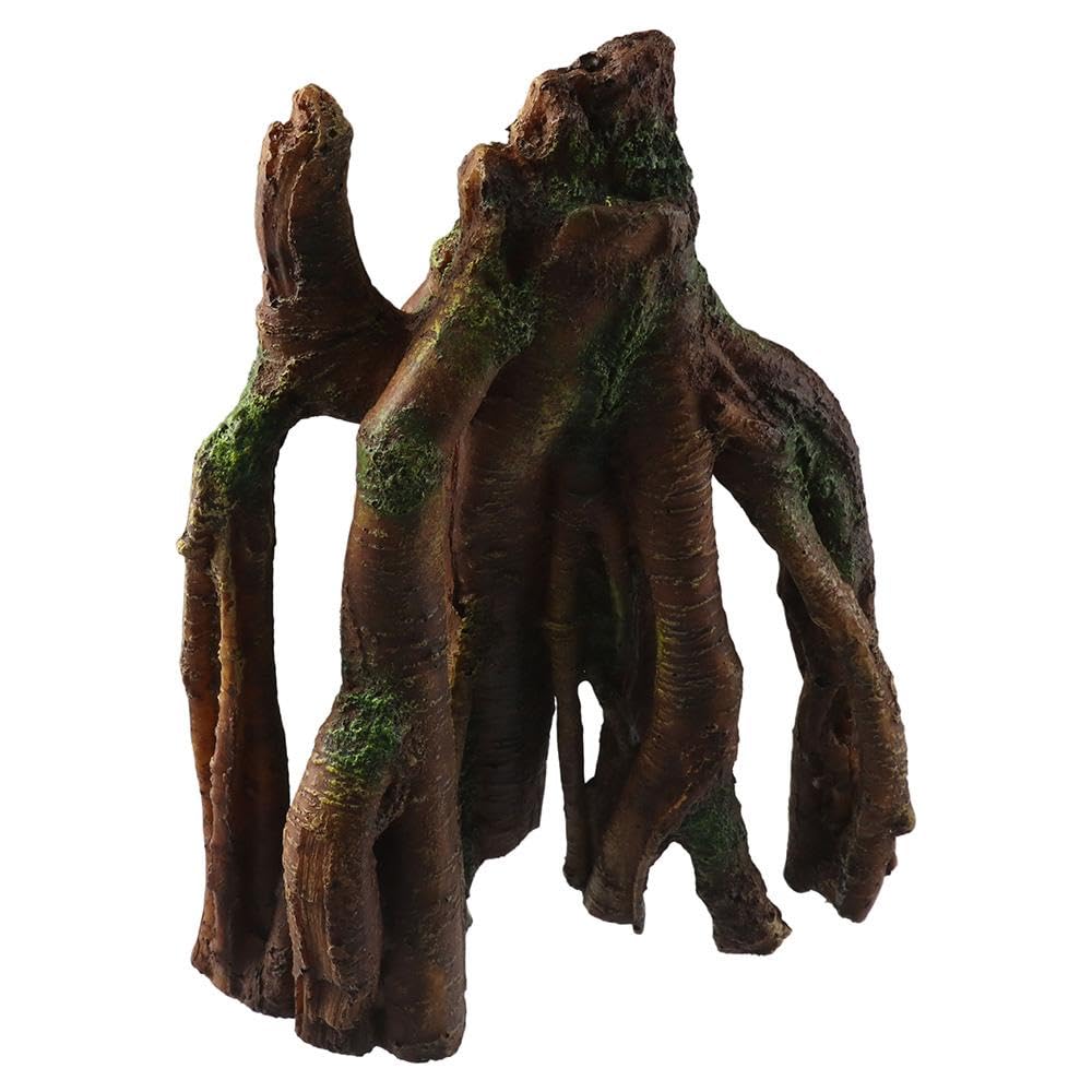 GetCoupon Aquarium Resin Tree Trunk Ornament, Lifelike Driftwood Decor, Length Assorted Branches Sunken Tree Trunk Resin Fish Tank Decoration