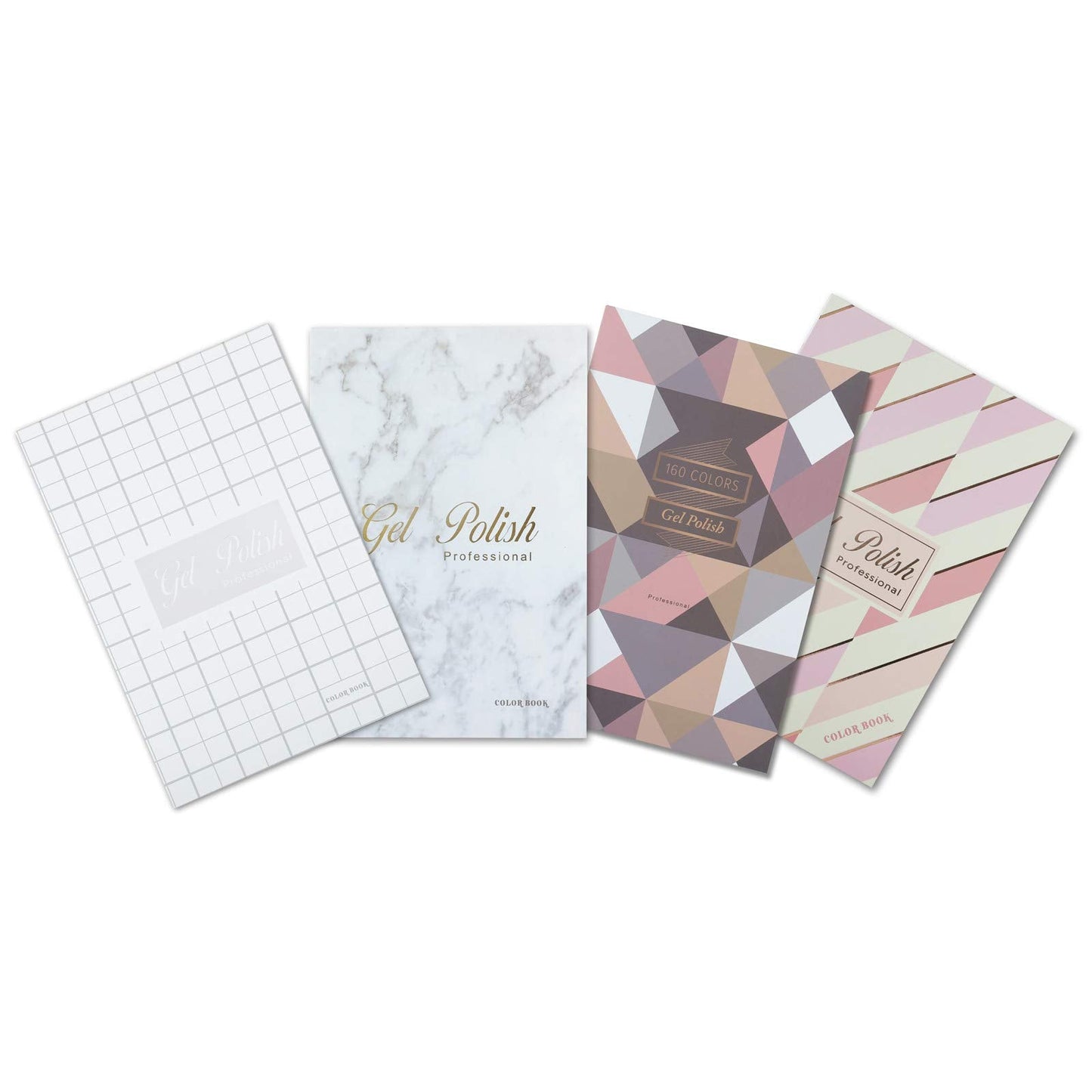 NMKL38 160 Nail Color Display Book Chart with 240 Nail Tips UV Gel Polish Color Card Board Salon Tools (A04)