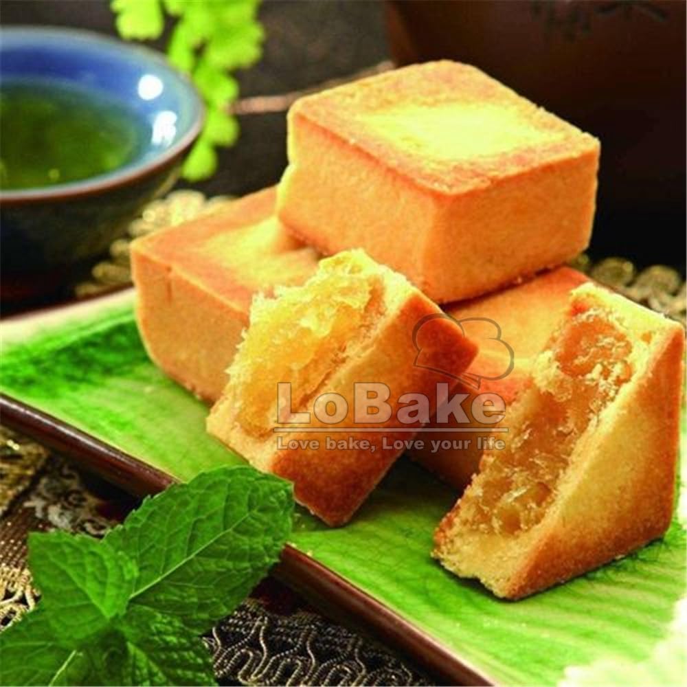 10pcs Square shape Small Aluminium Pineapple Cookie Biscuit Cake Molds With Stainless Steel Press Stamp DIY Bakery Tools