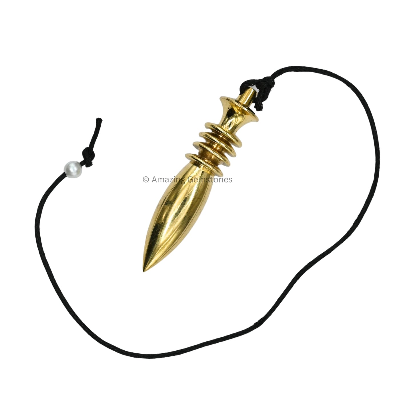 Amazing Gemstone Healing Metal Pendulums for Divination, Gold Karnak 4 Ring Plate Steel Copper Pendulum High Energy Pendulo de Bronce Pendulos de Mesa MP78