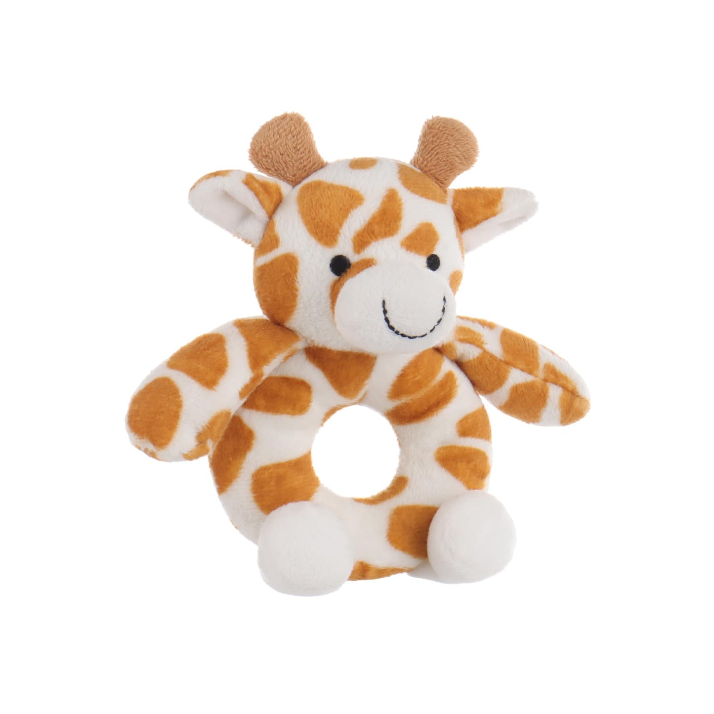 Apricot Lamb Baby Lovey Giraffe Soft Rattle Toy, Plush Stuffed Animal for Newborn Soft Over 0 Months (Yellow Giraffe, 6 Inches)