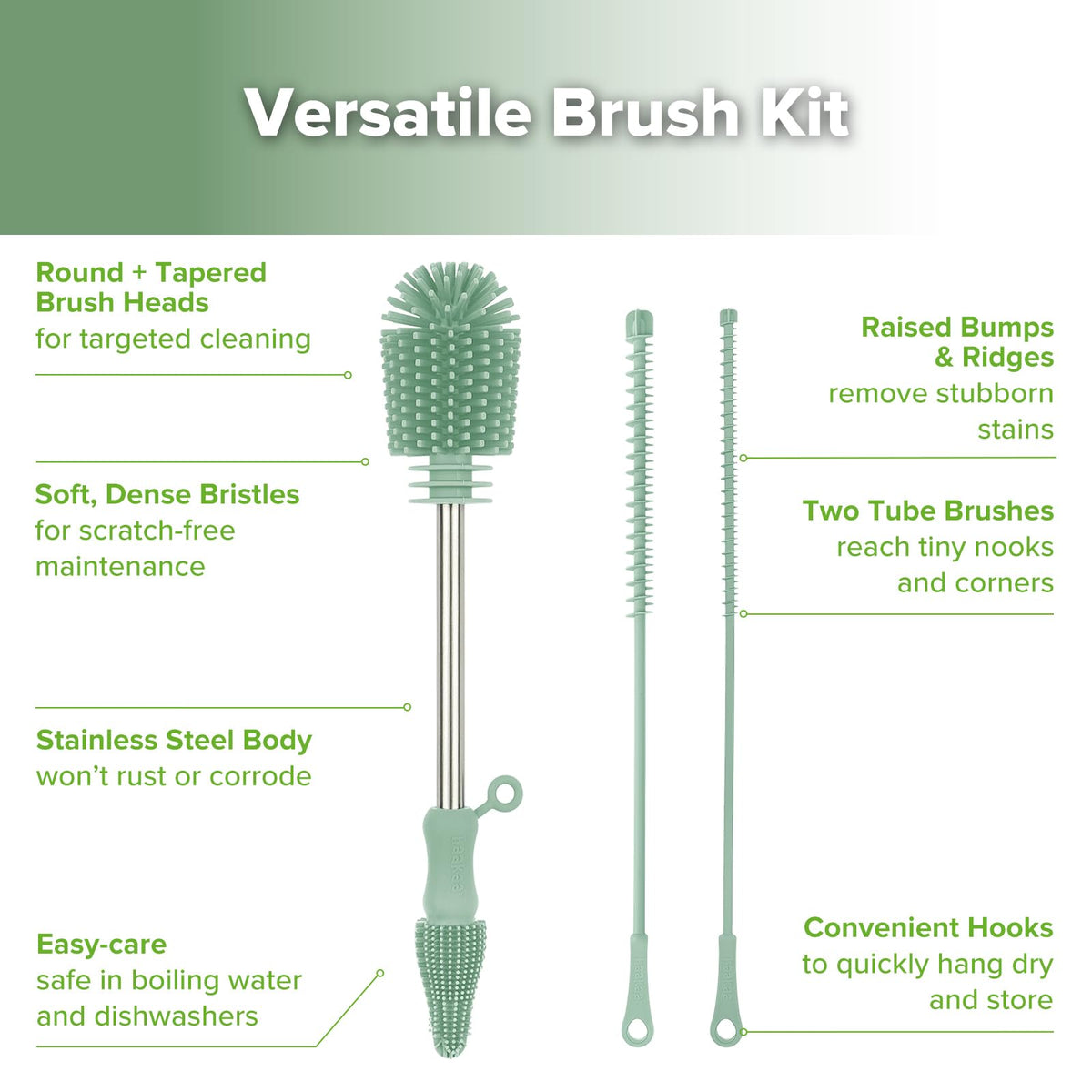 Silicone Cleaning Brush Kit (25.99 Count)