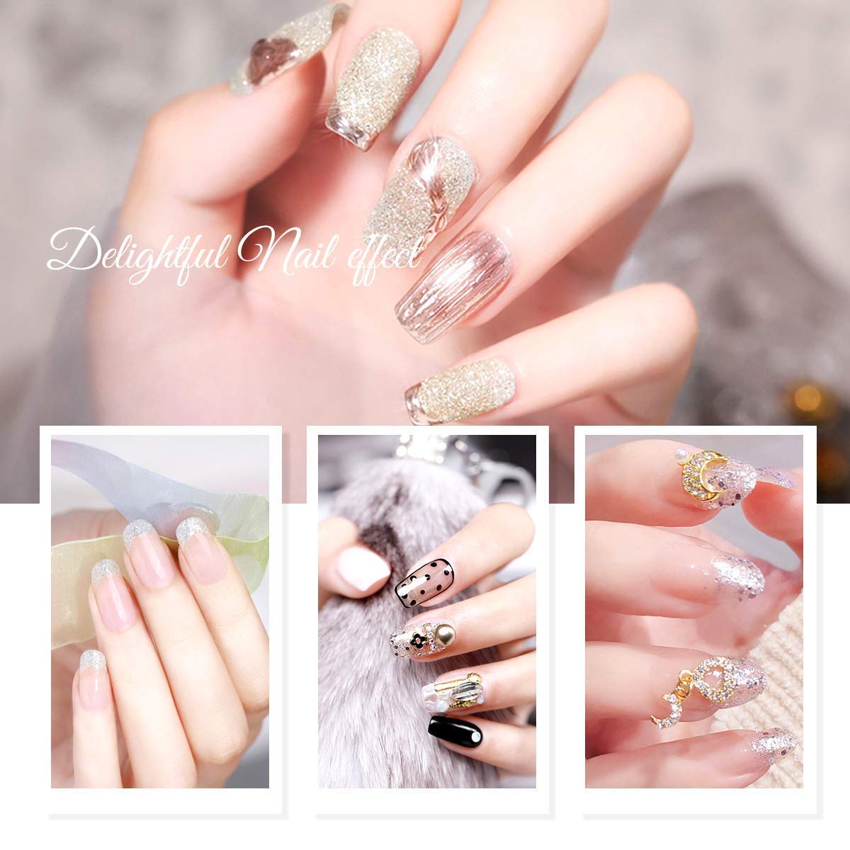 Swiftrans Acrylic Nail Kit with Everything,12 Colors Acrylic Powder Liquid Brush Glitter File Tips Gel Nail Art Tools Kit, Acrylic Nail Kit with Everything Professional for Nail Beginners Supplies
