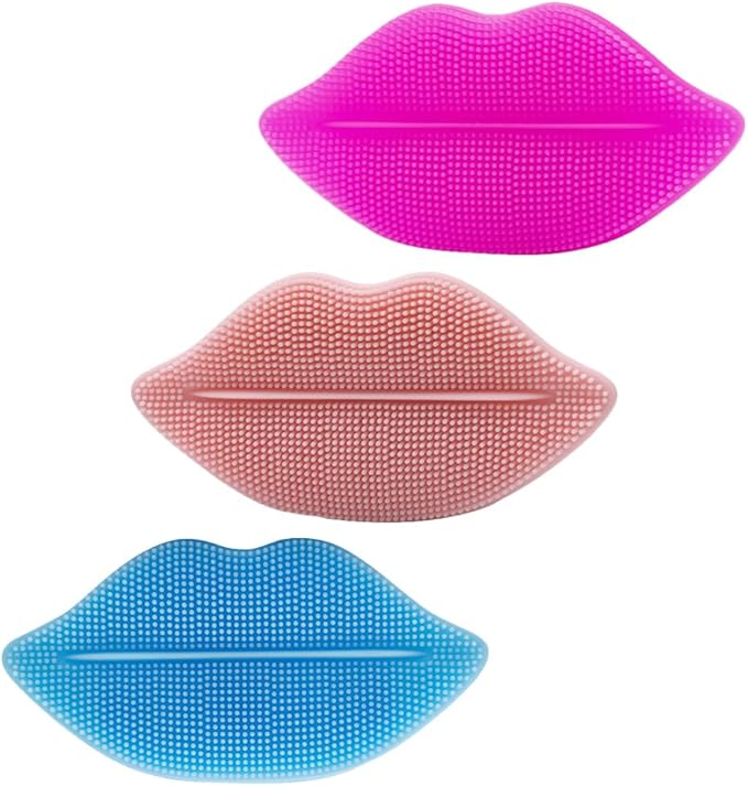3pcs Lip Scrub Brush Exfoliating Lip Brush Women Lip Exfoliator Tools Smoother Lip Appearance