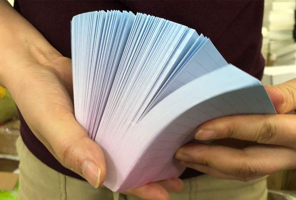Memo Pads,Note Pads,Scratch Pads,Writing Pads 4x4 Inch with Lines,Not sticky,Micro perforated Writing Pad, Super Thick 400 Sheet Paper Pads, Easy Note Paper for Study, Works, Office (blue color)