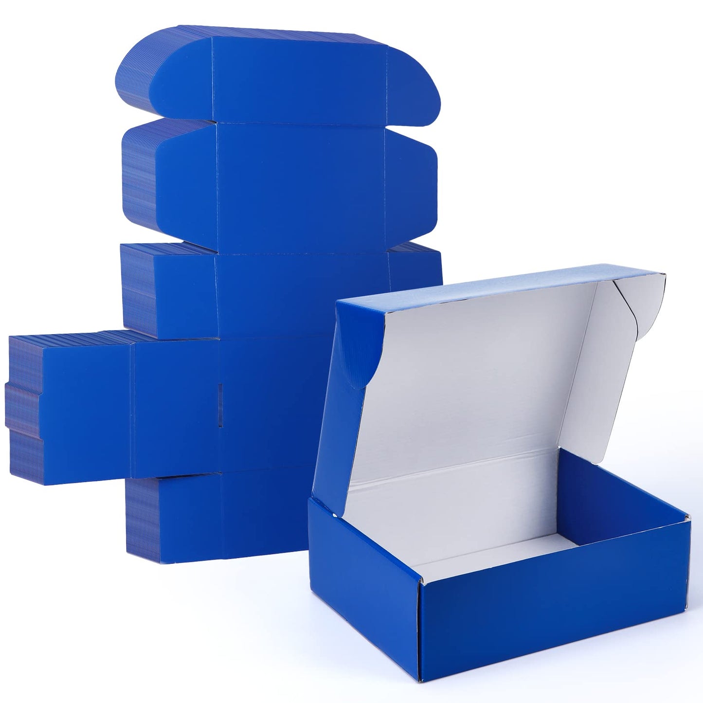 PHAREGE 12x9x4 inch Gift Shipping Boxes Bulk 20 Pack Blue, Tab Lock Tuck Top Mailing Boxes for Packaging Small Business, Medium Cardboard Mailer Boxes for Wrapping Present