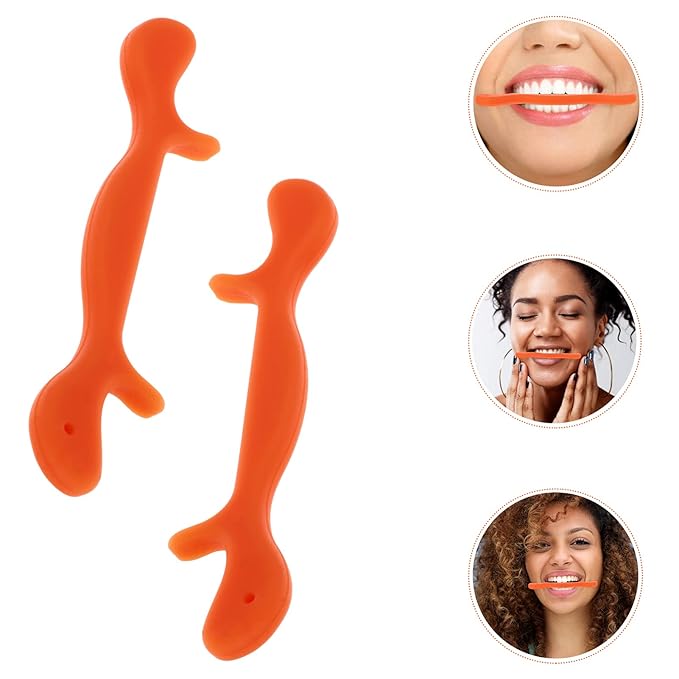 COHEALI Smile Practice Tool Silicone Speech Stutter Trainer for Oral Exercise Mouth Muscle Tightener for Pronunciation for and
