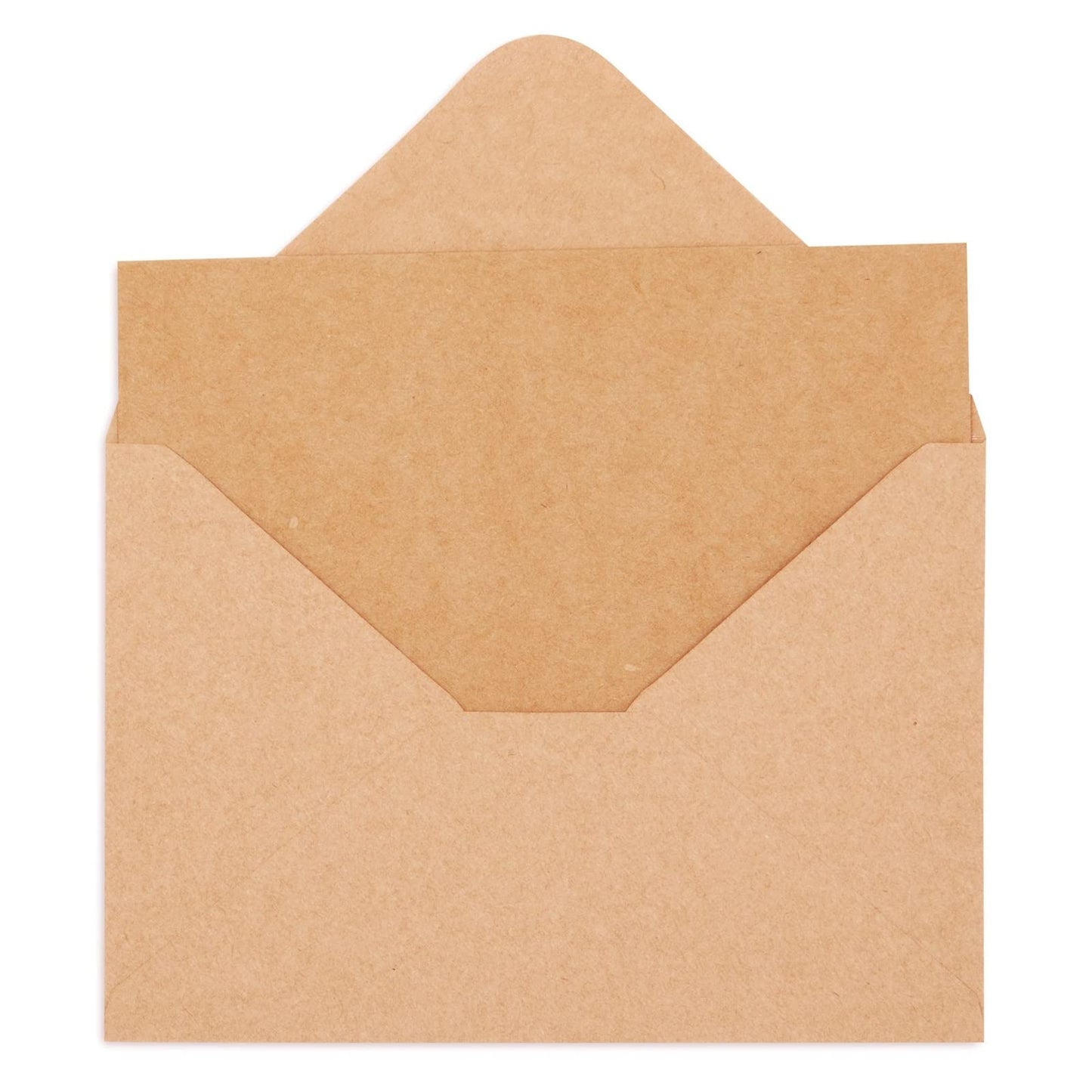 Sustainable Greetings Wedding Card Set - 48 Count, 4 x 6 In Brown Kraft Cardstock - Blank Greeting Notes & Envelopes for DIY Invitations & Birthday Wishes