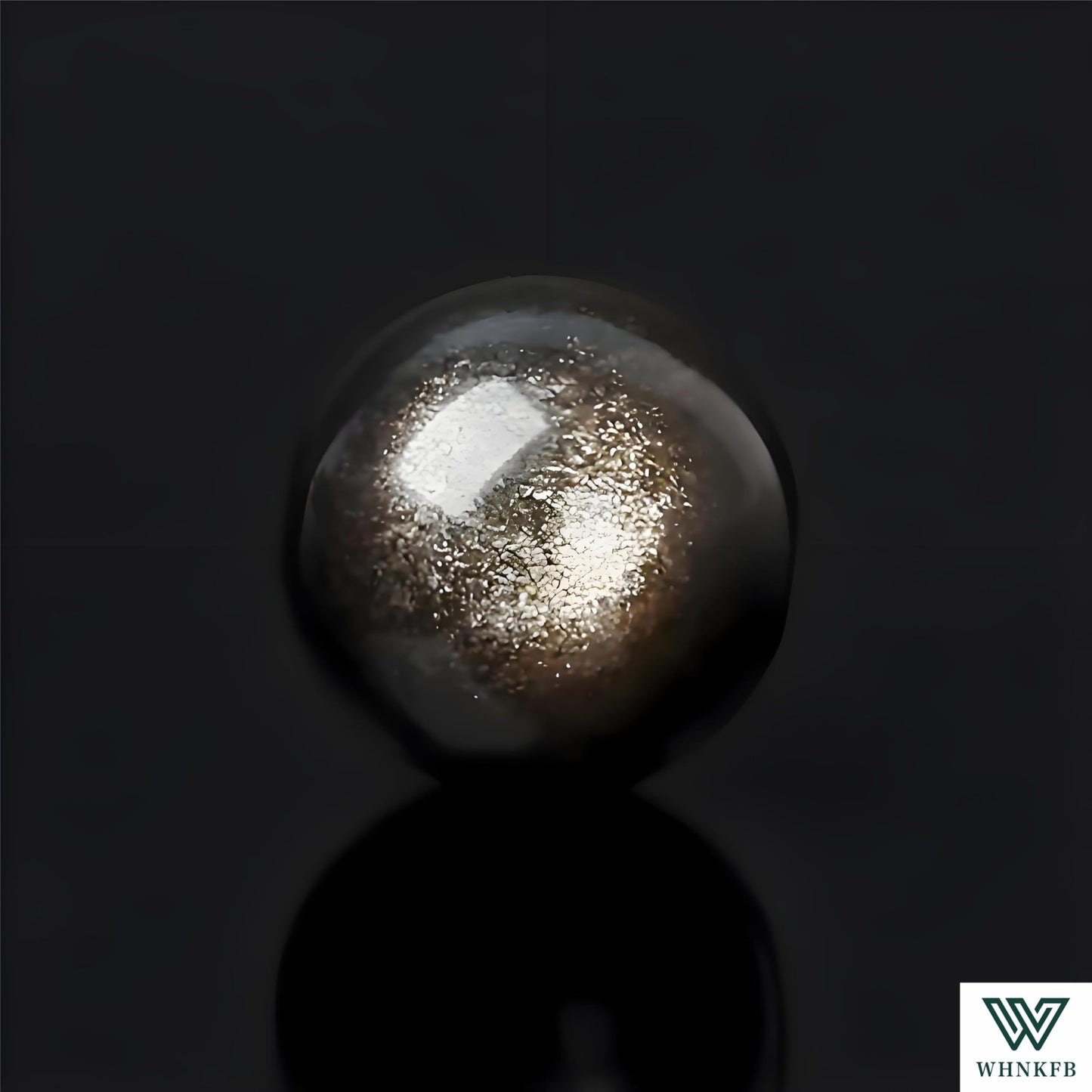 WHNKFB 10mm 50PCS Natural Gold Sheen Obsidian Round Beads, Metallic Luster Loose Gemstone Beads for Jewelry Making Craft - 4mm 6mm 8mm 10mm Options with Free Elastic Cord