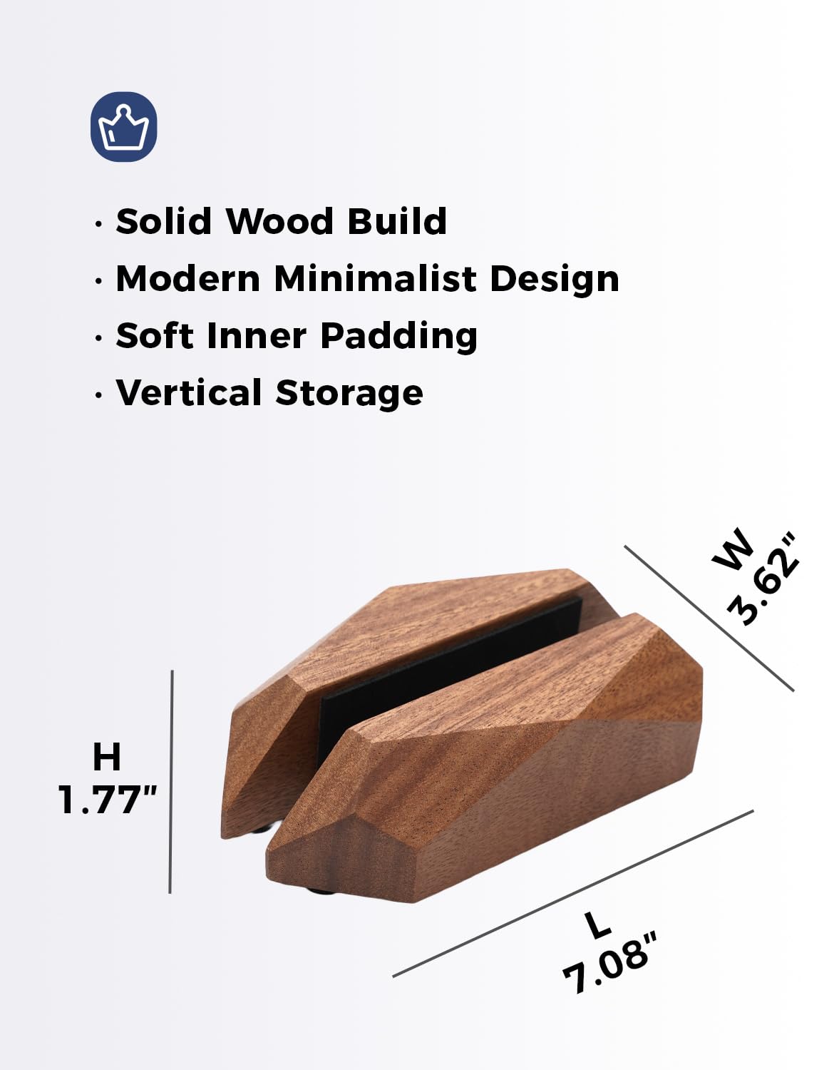 Nuvograin Adjustable Vertical Laptop Stand, MacBook Holder with Wood, Wooden Laptop Stand, Vertical Laptop Holder for Desk, Width Adjustable Dock Fits All MacBook/Surface Pro