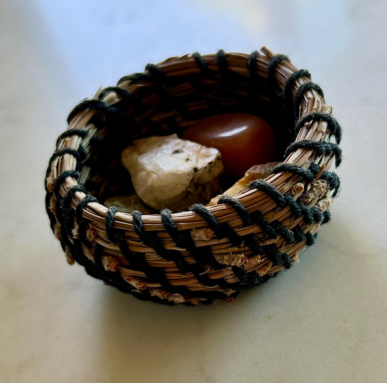 Traditional Craft Kits Coiled Basket Weaving Kit for Beginners – DIY Pine Needle Basketry Making Kit – Includes Natural Pine Needles, Hemp Twine, and Tools – Handcrafted Basket Making Supplies