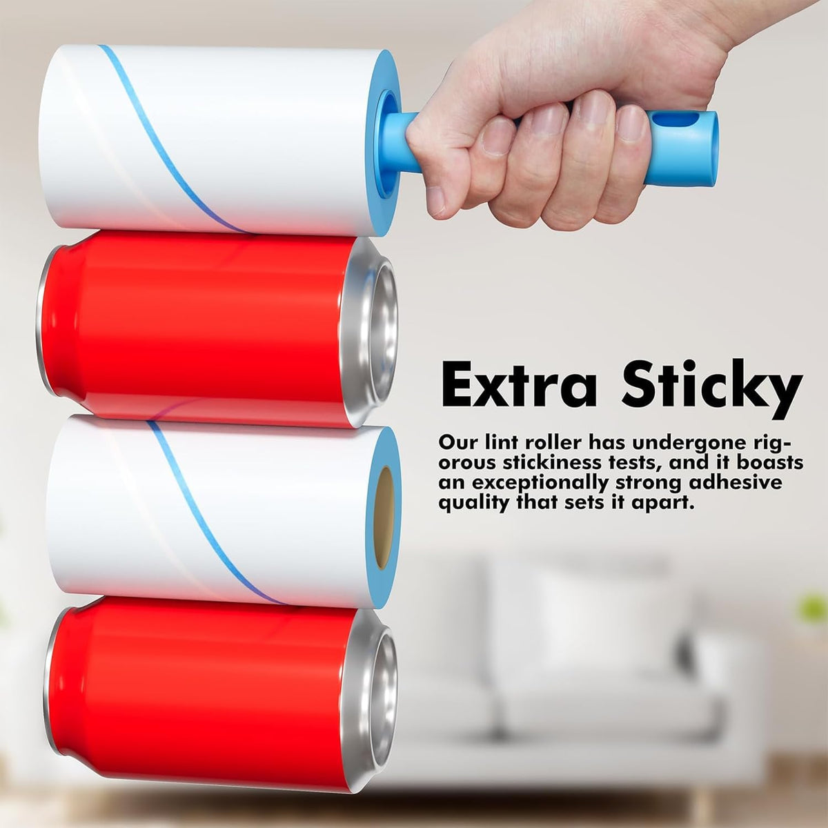 Lint Rollers for Pet Hair Extra Sticky (600 Count)