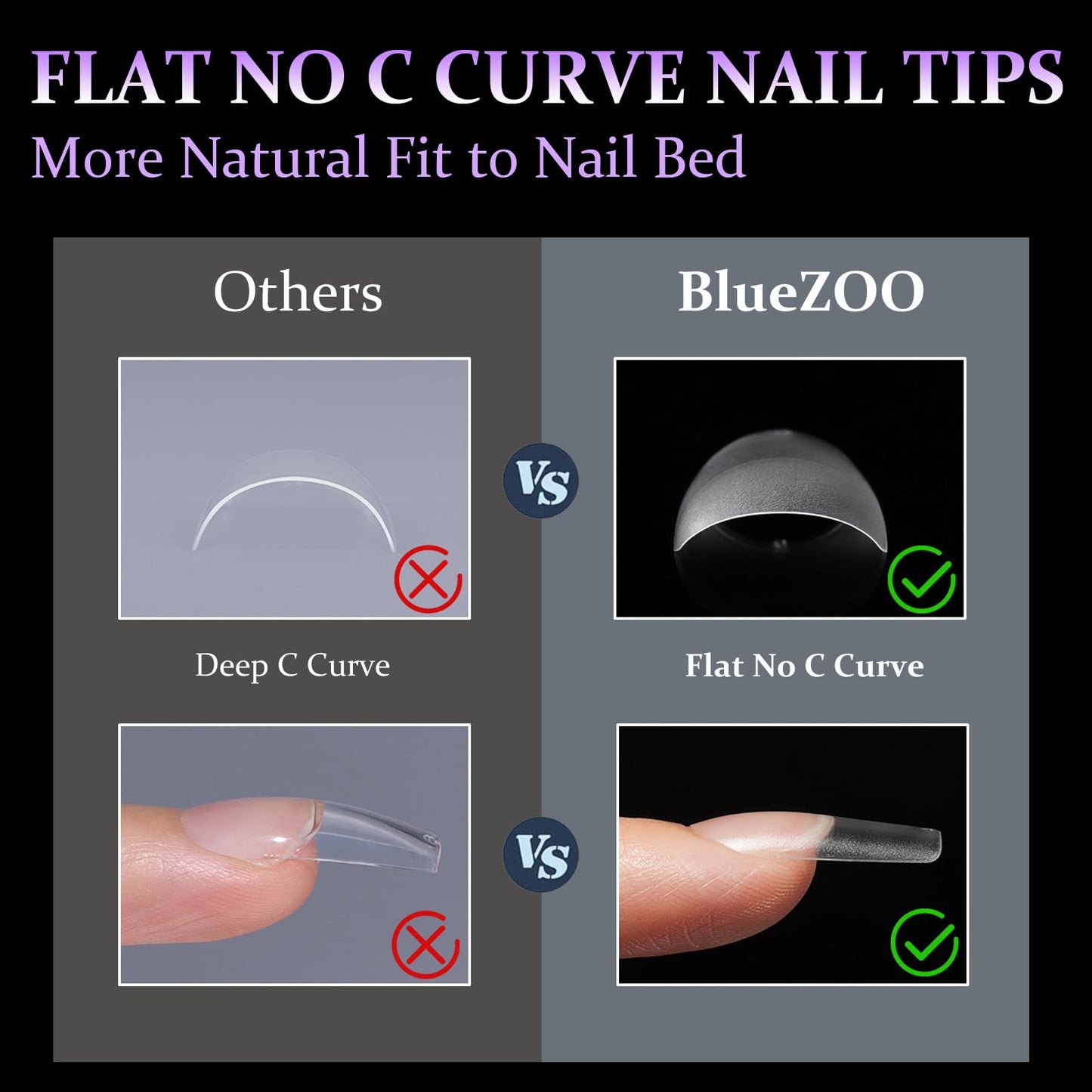 6 Styles Soft Gel Nail Tips - Short Almond Coffin Ballerina and Medium Almond Square Ballerina, 720Pcs Pre-shaped Half Matte Acrylic Nail Tips Clear Full Cover Press On Nails, Home Salon DIY Nails
