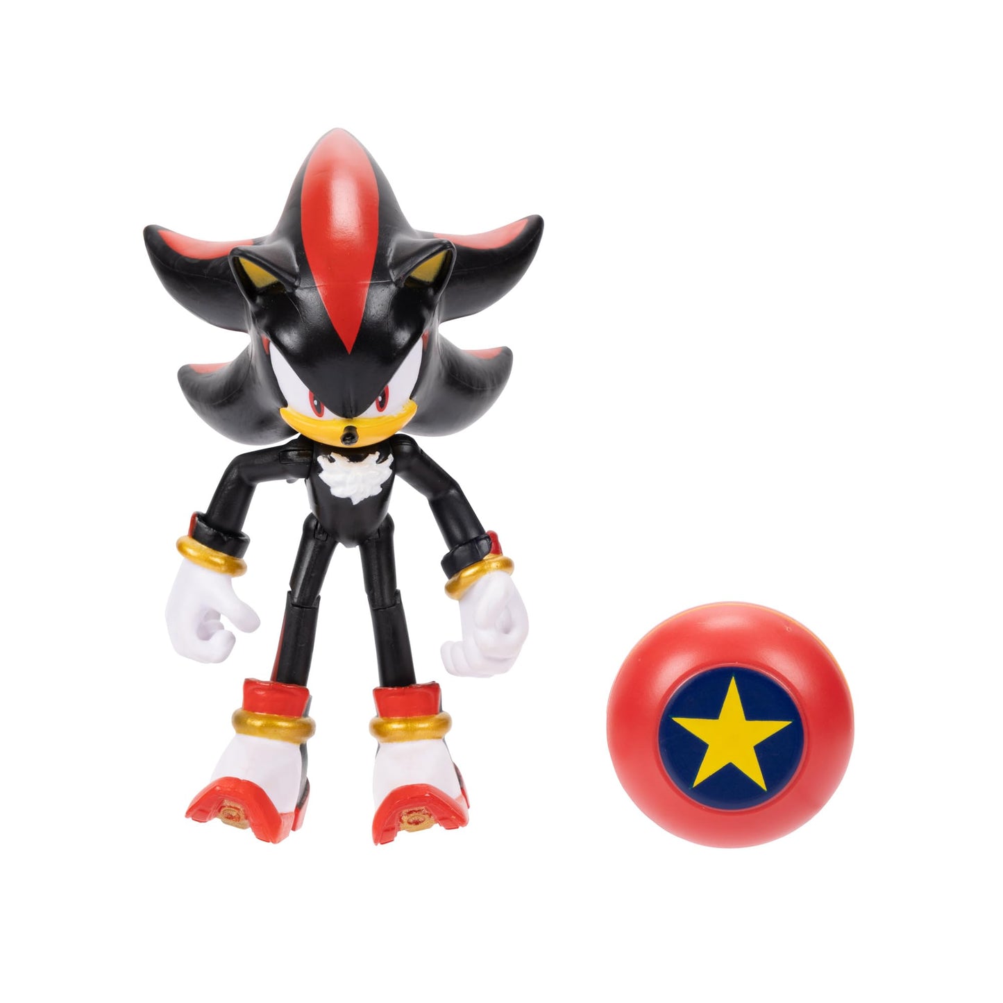 Sonic the Hedgehog 4-inch Shadow Action Figure with Star Spring Accessory. Ages 3+ (Officially licensed by Sega)