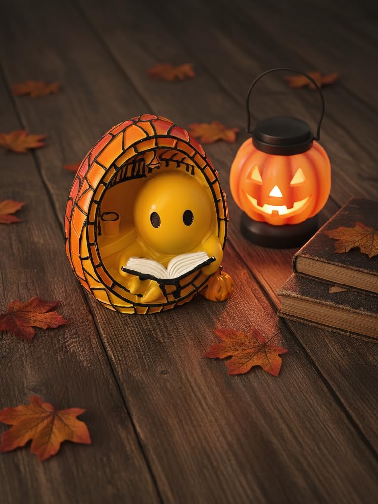 Halloween Ghost Night Light Set - Ghost Bubble Bath Lamp & Ghost Reading Book Lamp, USB-Powered Spooky Cute LED Decor for Kids Adults, Bathroom Bedroom, Gift-Ready Packaging