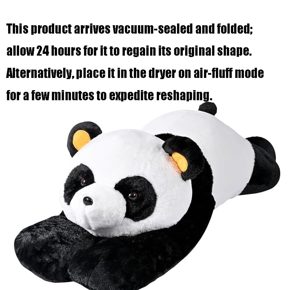 Labauxite Cute Panda Bear Pillow Large Panda Stuffed Animal Plush Toy Soft Hugging Body Pillow for Adults Kids Boys Girls Birthday Gift (47.2 in)