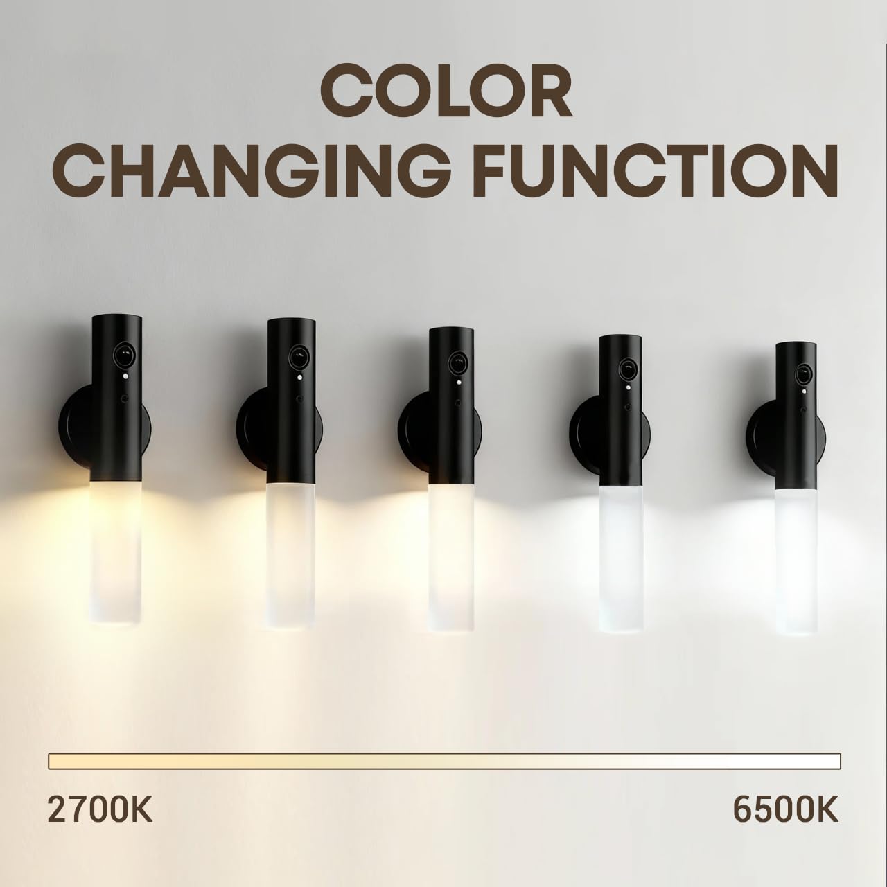 Haloak Motion Sensor Night Lights Indoor, Dimmable Lighting Decor for Stair, Bedroom, Kids Room,Magnetic Hallway Rechargeable LED Wireless Battery Operated Wall Sconce