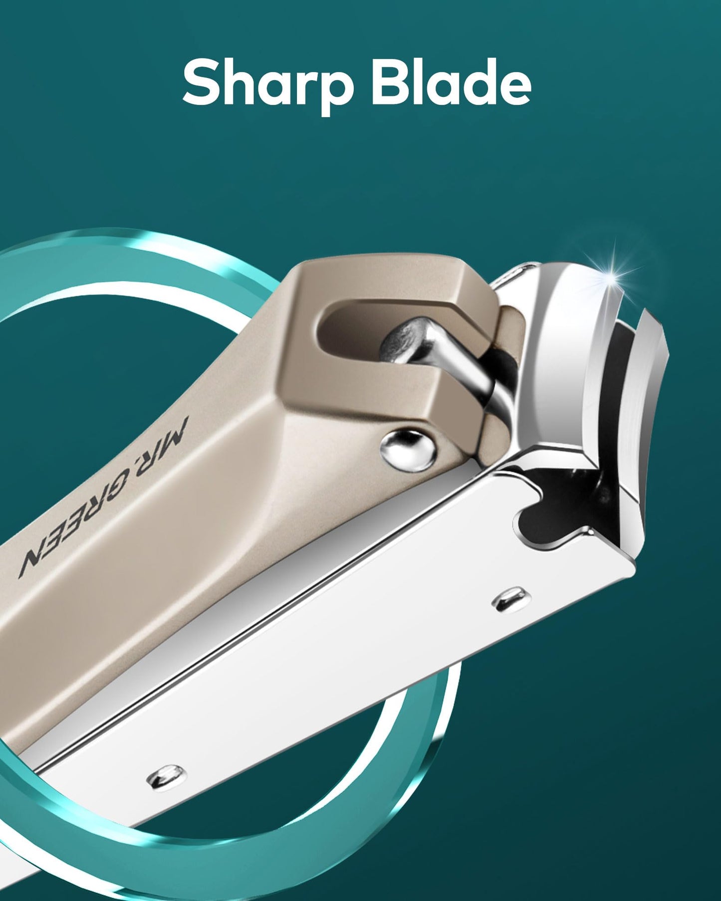 Nail Clippers with Catcher, Professional Stainless Steel Fingernail and Toenail Clipper Cutter, Trimmer Set for Men and Women(Small)