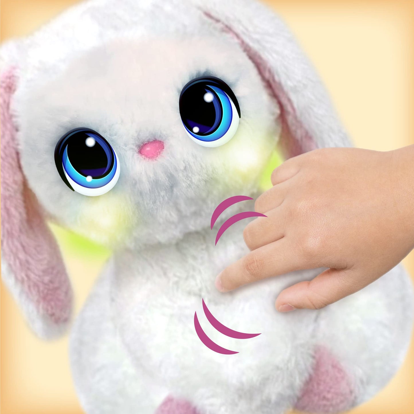 My Fuzzy Friend Poppy The Snuggling Bunny,White