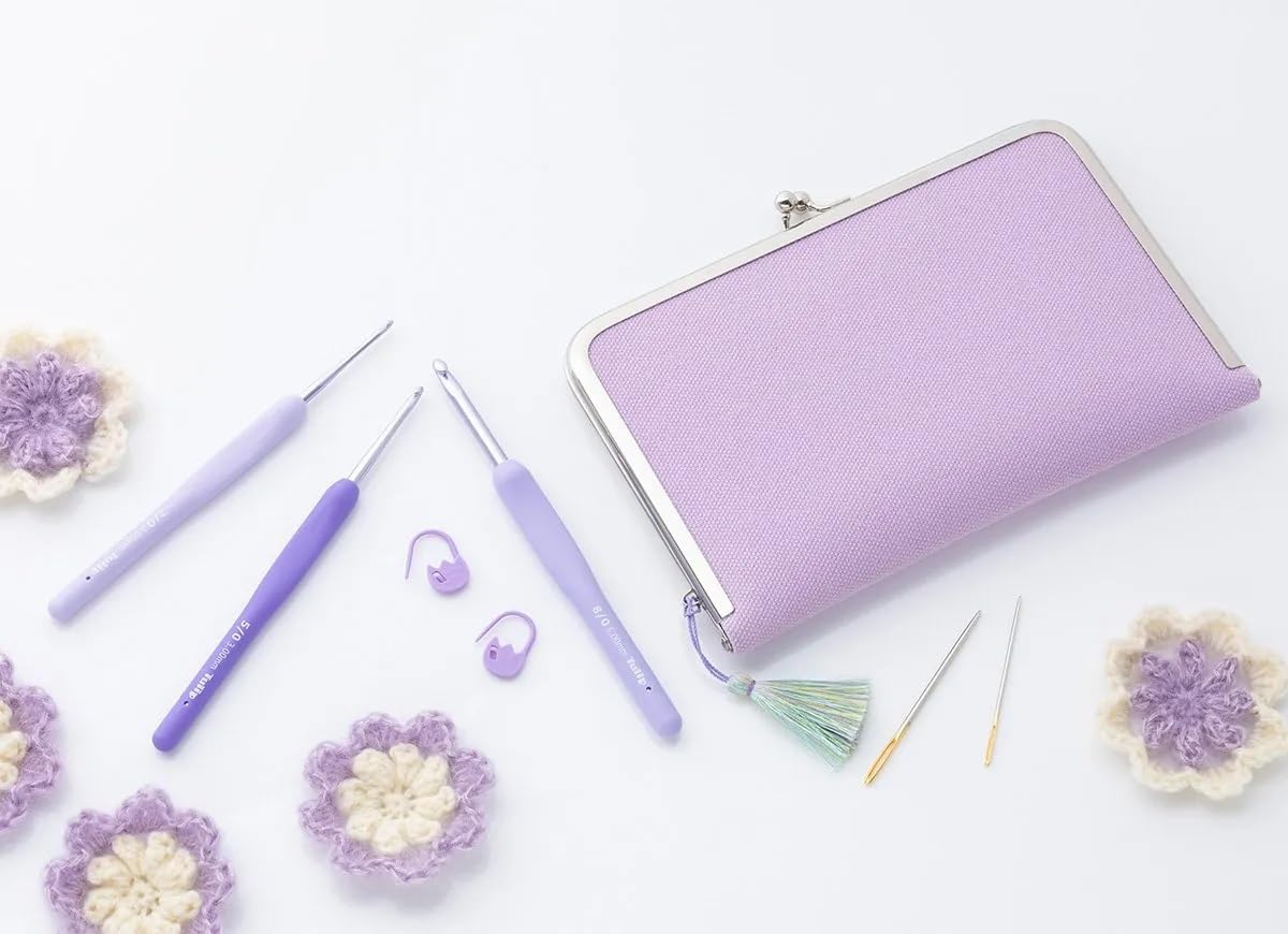 Tulip Tulip Knitting Needles ETIMO Murasaki Crochet Set with Cushion Grip TEM-001