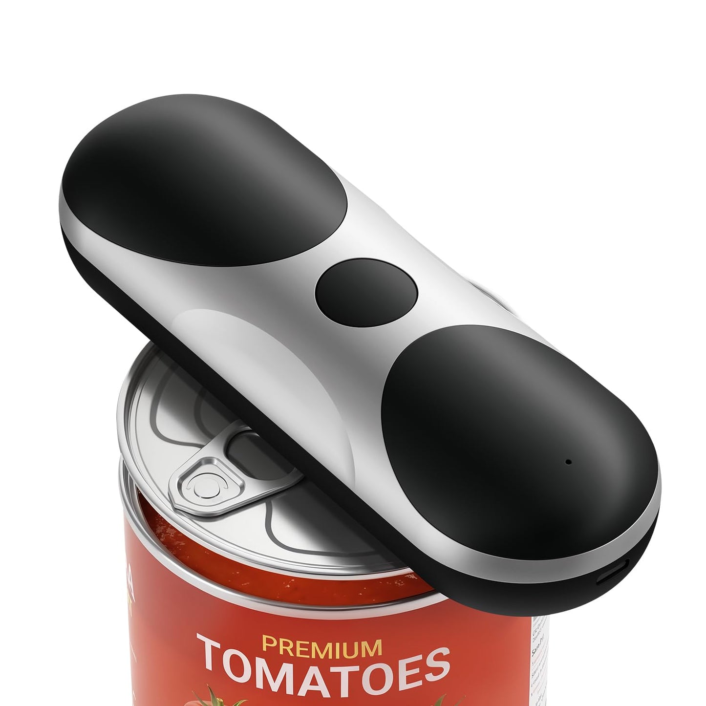 Electric Can Opener, One-Touch Automatic Can Opener, USB Rechargeable Electric Can Opener for Seniors with Arthritis- Cordless Battery Powered, Side Cut, Smooth Edge, Handsfree, for Any Size Cans