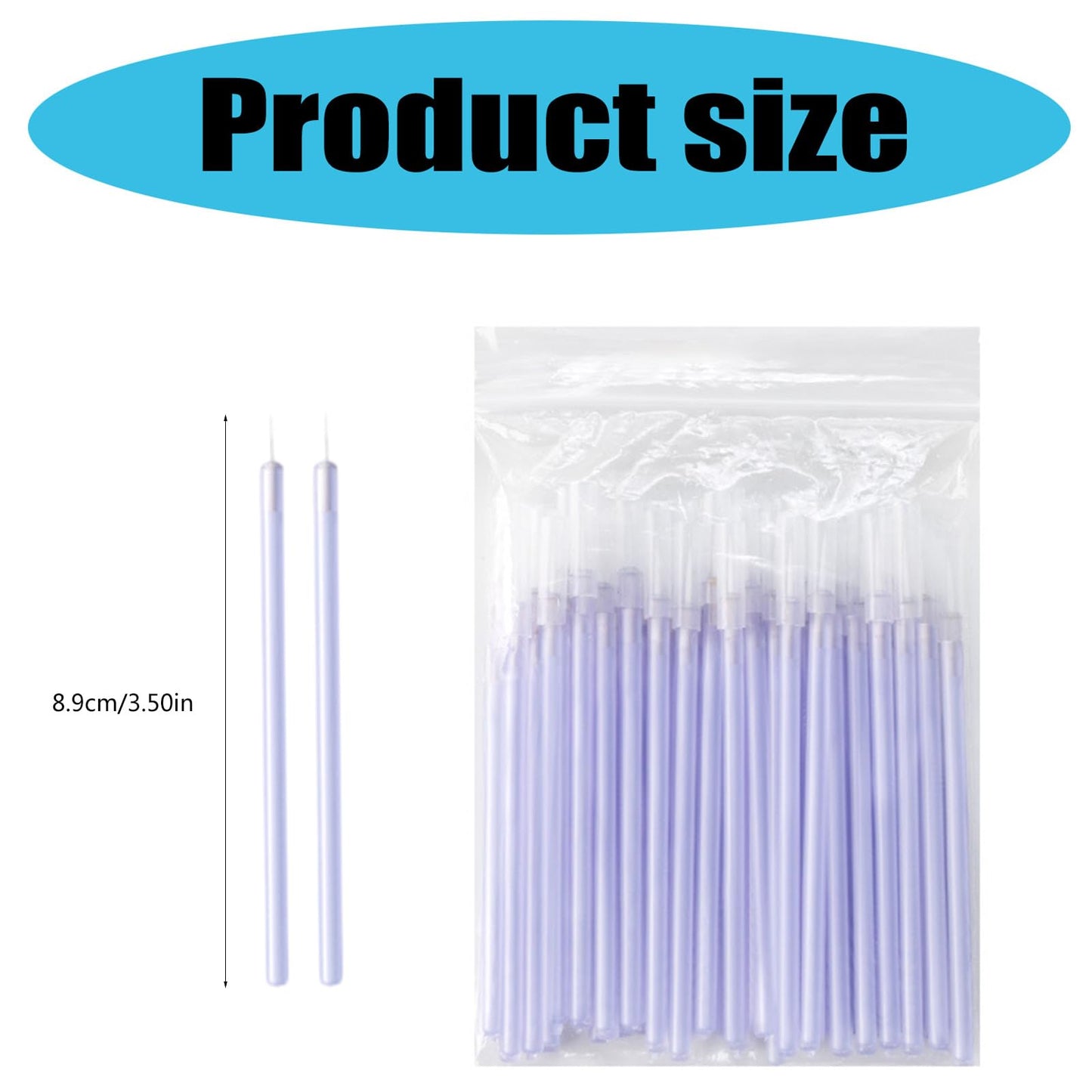 50pcs Disposables Nails Art Brush Super Fine Thin Liner Nails Brush Set For Nails Gel Polish Painting Designs For Women
