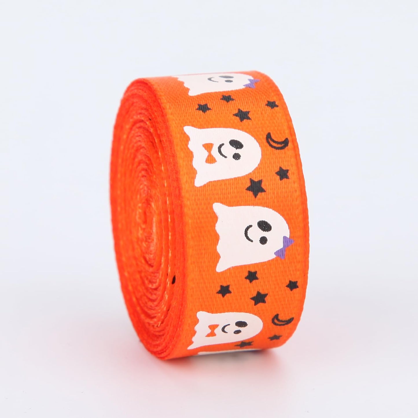 Meseey 50 Yards Halloween Ribbon - 5/8 Inch Spider Web Skull Pumpkin Bat Hocus Pocus Witch Legs for Gift Wrapping Hair Bows Party Decor
