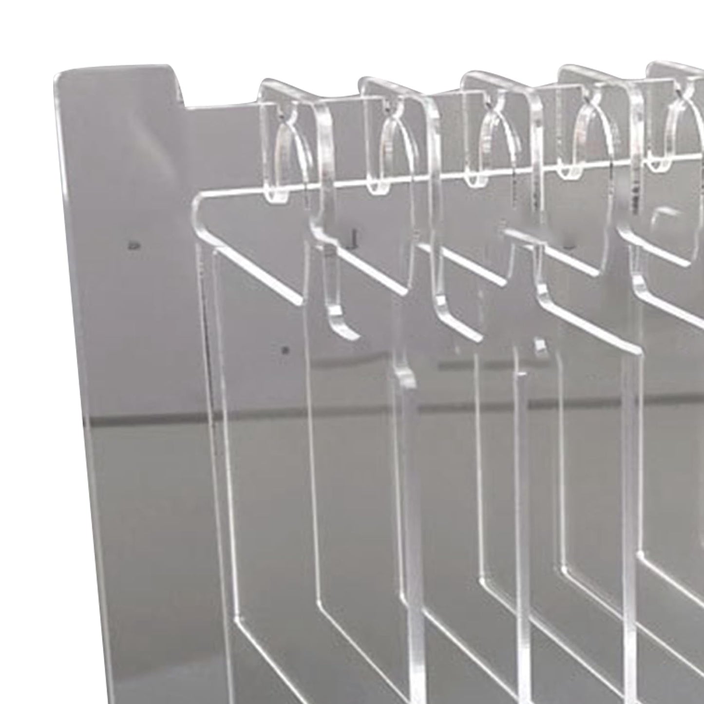 ZJchao Acrylic Nail Hanger Display Stand 10pcs Hangers Multi-Functional Desktop Organizer Portable Transparent Nail Sample Display Stand for Nail Technicians Large Size
