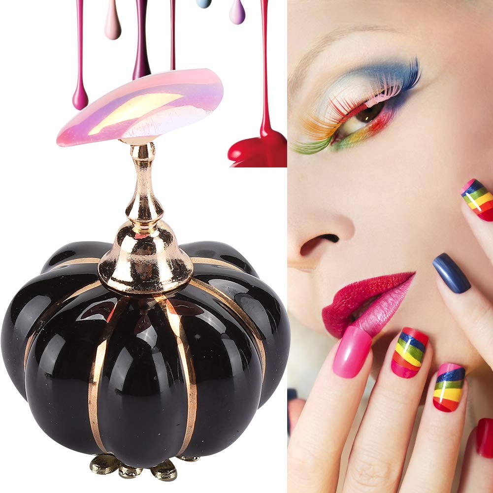 Nail Art Practice Stand, Magnetic Manicure Practice Tips Holder Tool Professional Nail Art Display Stand Fingernail DIY Display Stands for Home and Salon False Nail Tip Manicure Tool(1#)