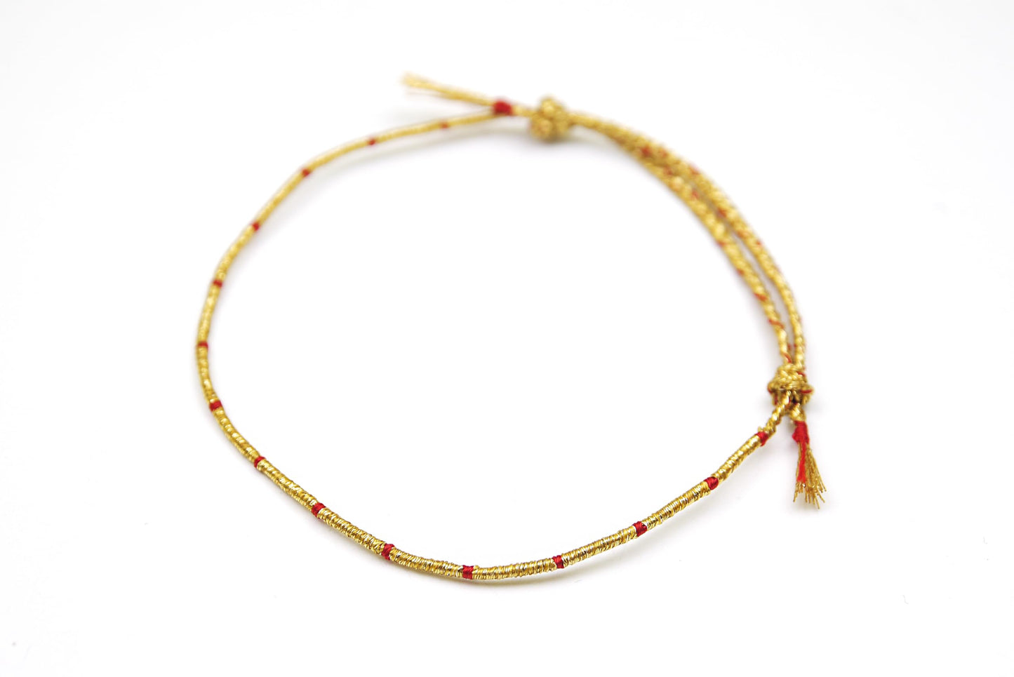 CCNMADE Wish Thread Bracelet Gift for Mom Girlfriend Boyfriend BF Couple Gold Dragon 11.8" (Gold&Red)