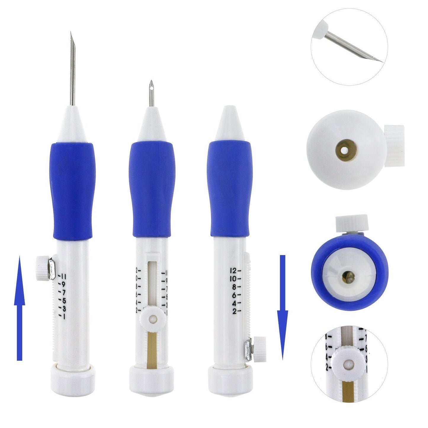 Islmlisa Magic Embroidery Pen Set - Punch Needles for Embroidery Threaders DIY Sewing