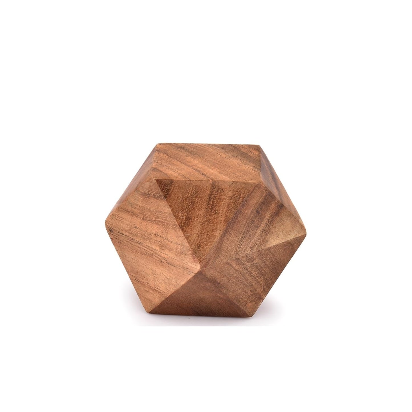 NIRMAN Acacia Wood Decorative Wood Ball for Centerpiece or Individual Use Ideal for Use in Living, Dining Room, Coffee Table Centerpiece Home Décor (3" x 3" x 3"), (Set of 3)