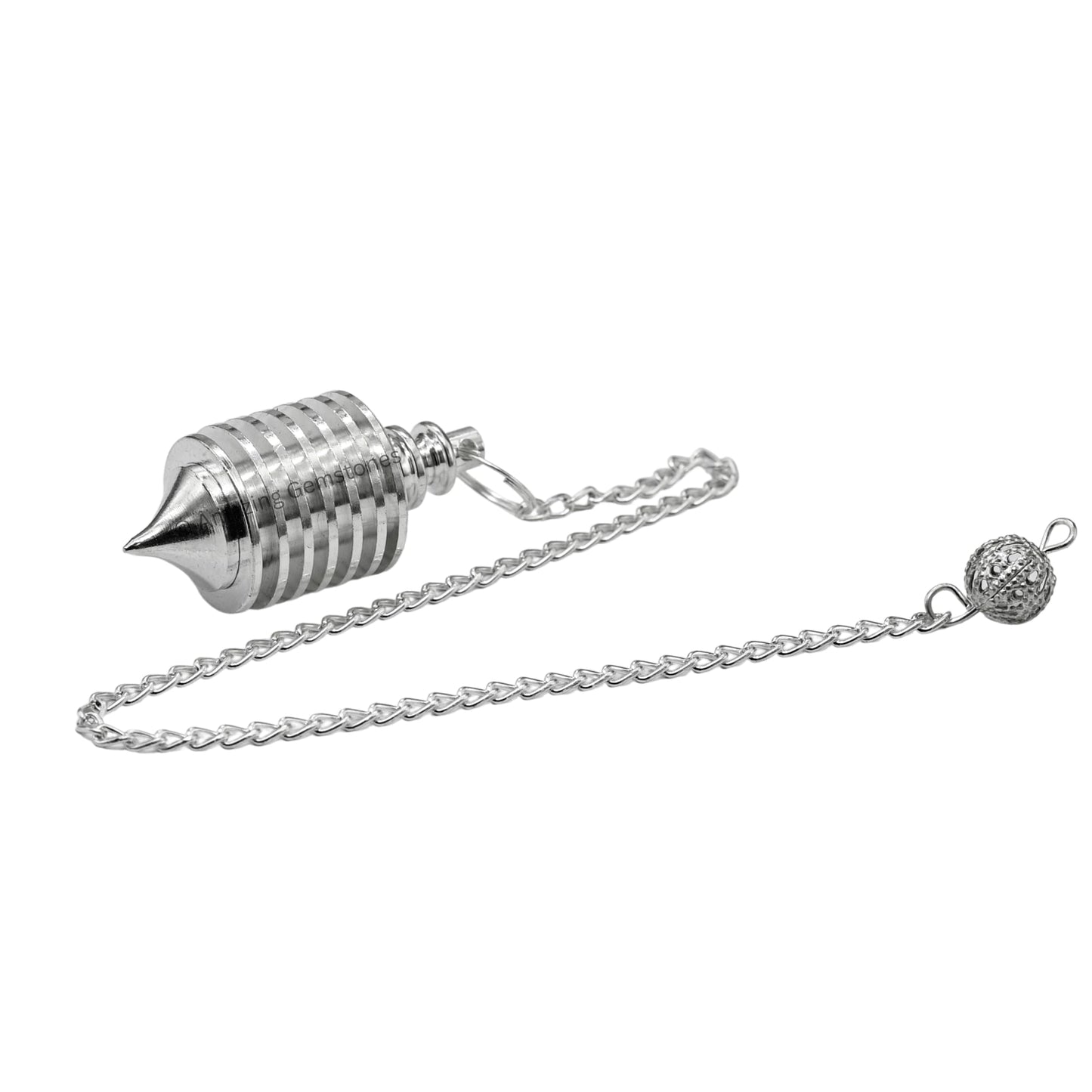 Amazing Gemstone Healing Metal Pendulums for Divination, Silver Hard Coil Vertical Steel Copper Pendulum High Energy Pendulo de Bronce Pendulos de Mesa MP98