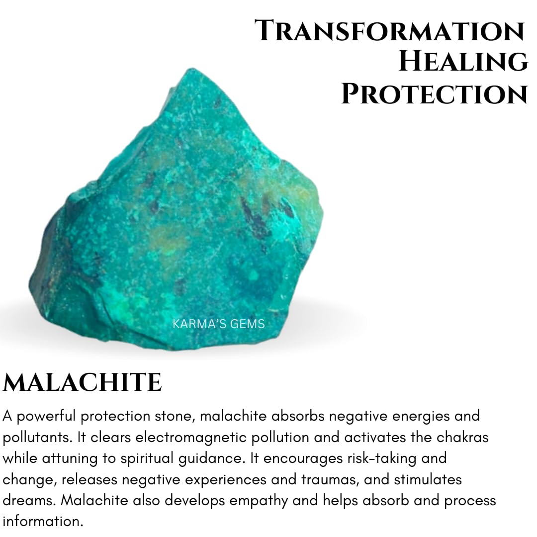 Crystals, Rocks, Jade, Crystals and Healing Stones, Witchcraft Supplies, Healing Crystals, Stones, Healing Stones, Rock Collection, Agate, Raw Stones (Malachite, 2 Pcs)