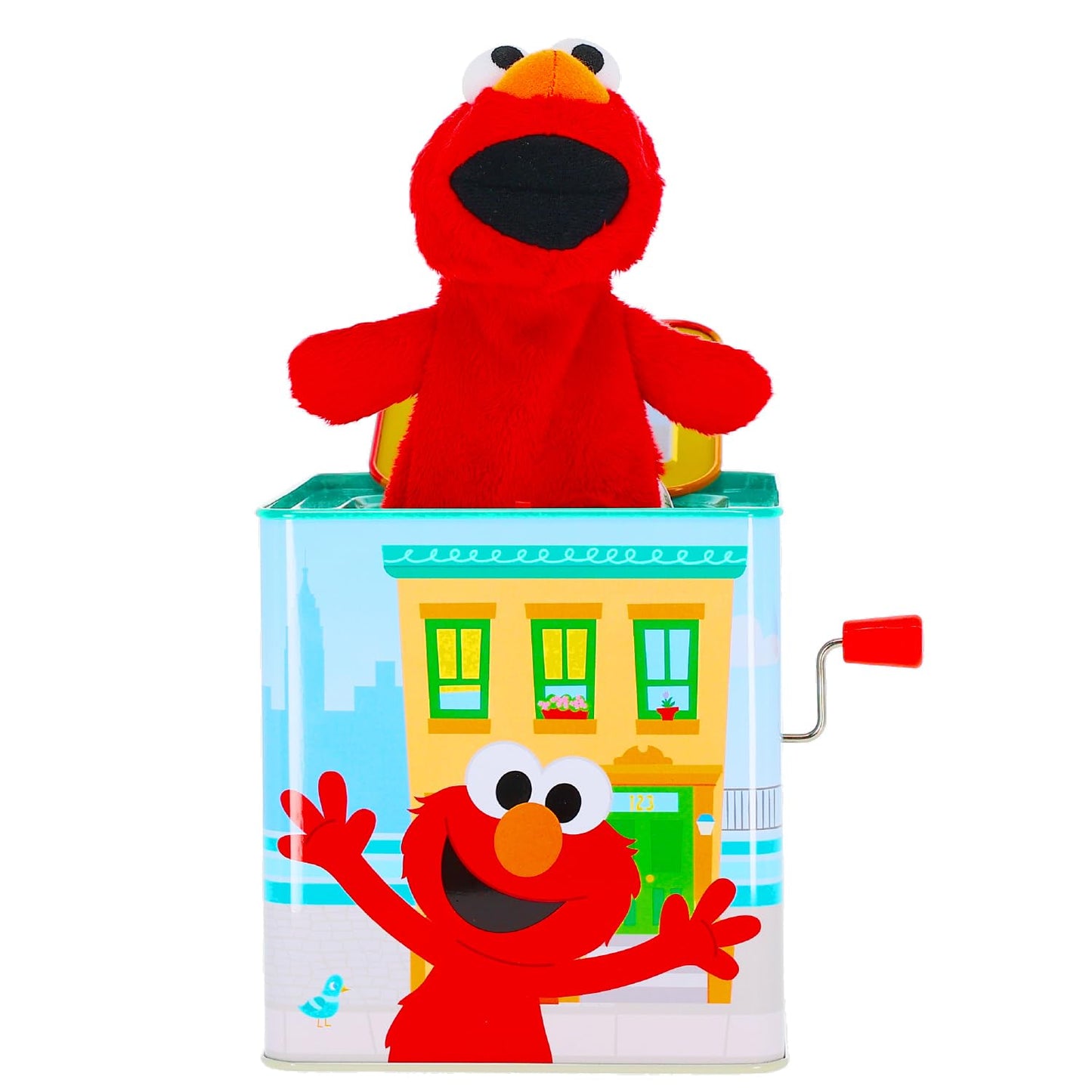Kids Preferred Sesame Street Jack in the Box - Elmo Plush Toy for Toddlers 1-3, Developmental Toy