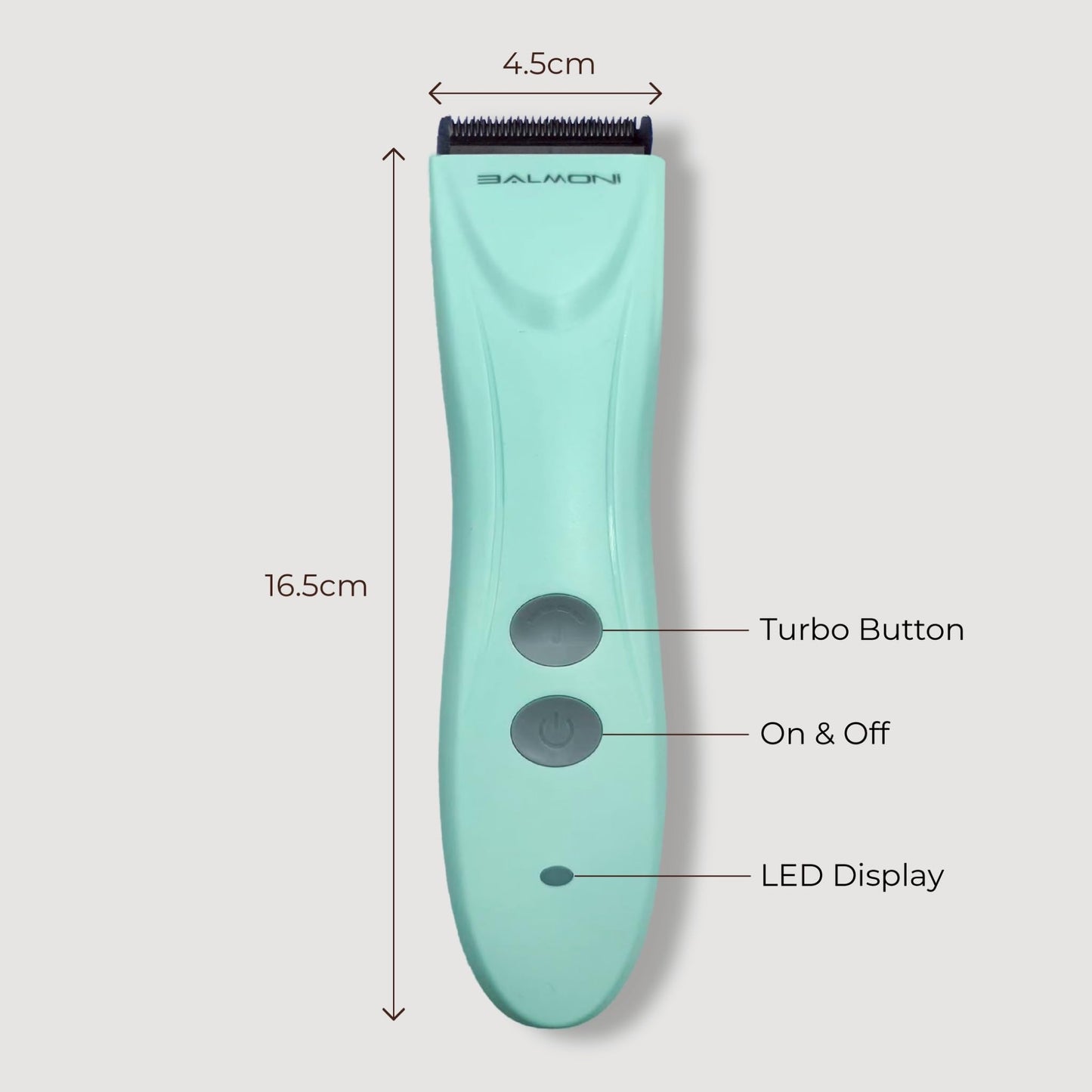 BALMONI Cordless Pet Grooming Kit for Dogs & Cats, Quiet & Powerful Motor Paw & Face Trimmer, Lightweight Clipper, Dopamine Pink, Parent (Single-Dopamine Green)