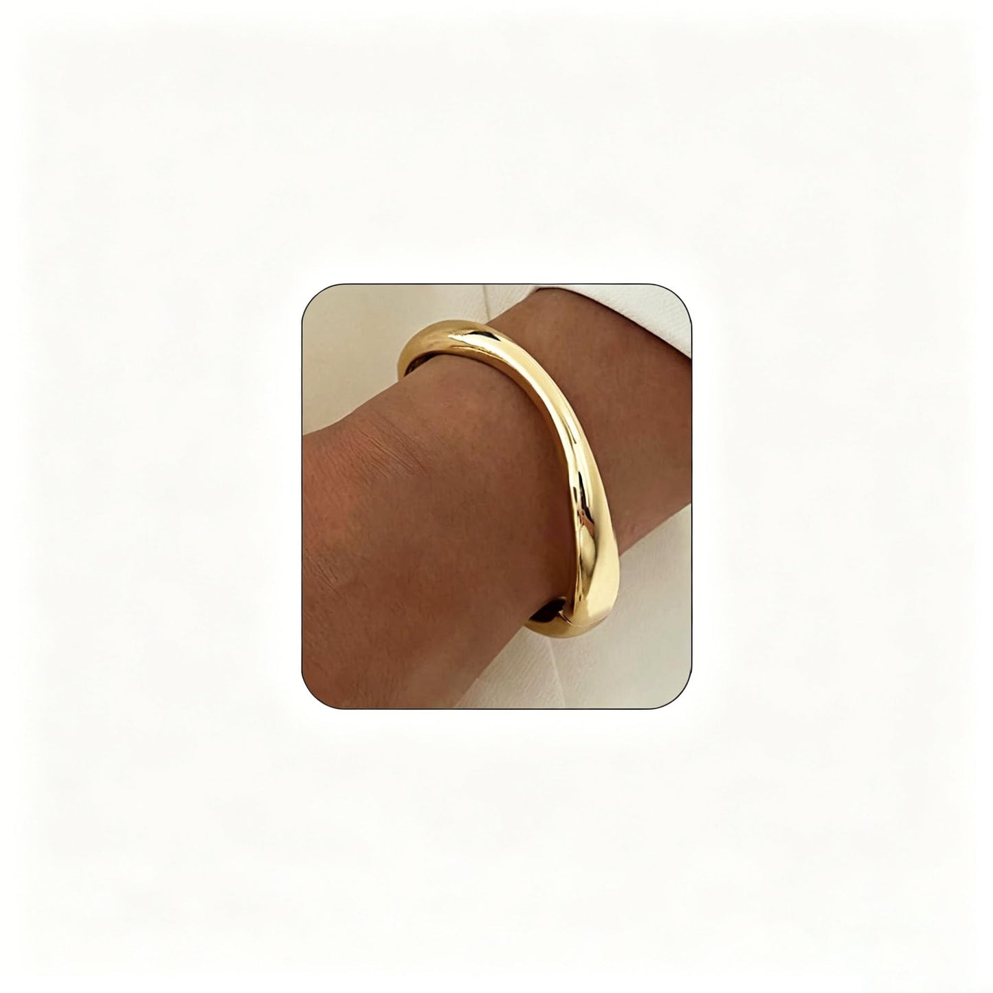 MTINEAPS Gold Bangle Bracelets for Women Teens Trendy Chunky Adjustable Twist Cuff Bracelet Jewelry Gifts (Gold - Style A)