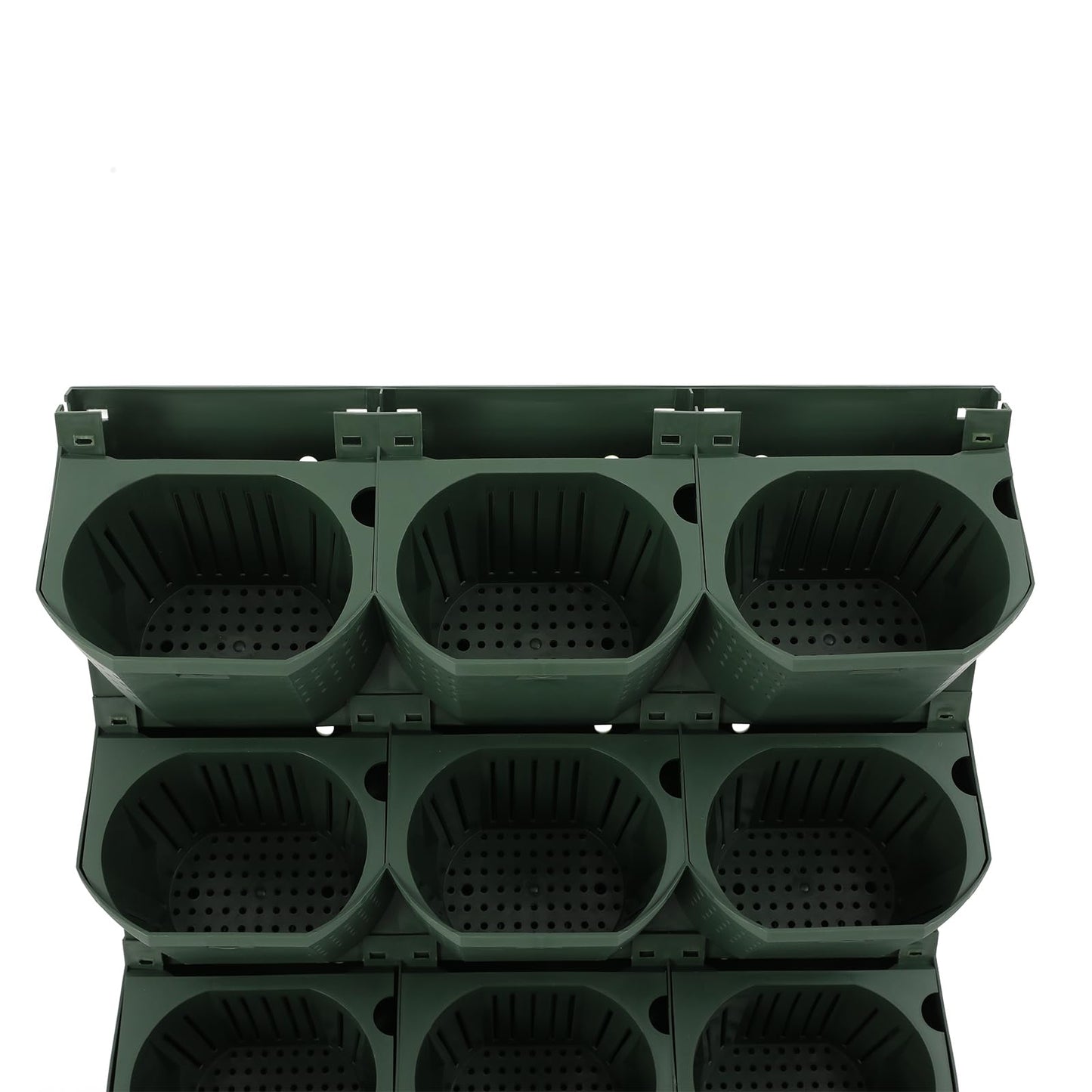 Titunjian Self Watering Wall Planter with 36 Pots Vertical Wall Planters Indoor Outdoor Plant Flower Pot Holder Space-Saving Garden Planter for Herbs Vegetables Flowers (Green)
